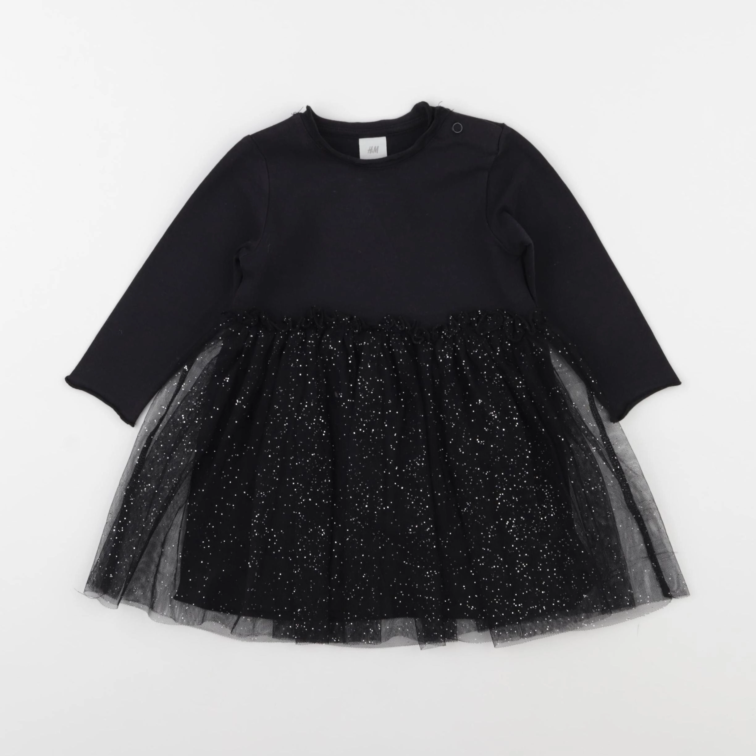 H&M - robe bleu - 6/9 mois