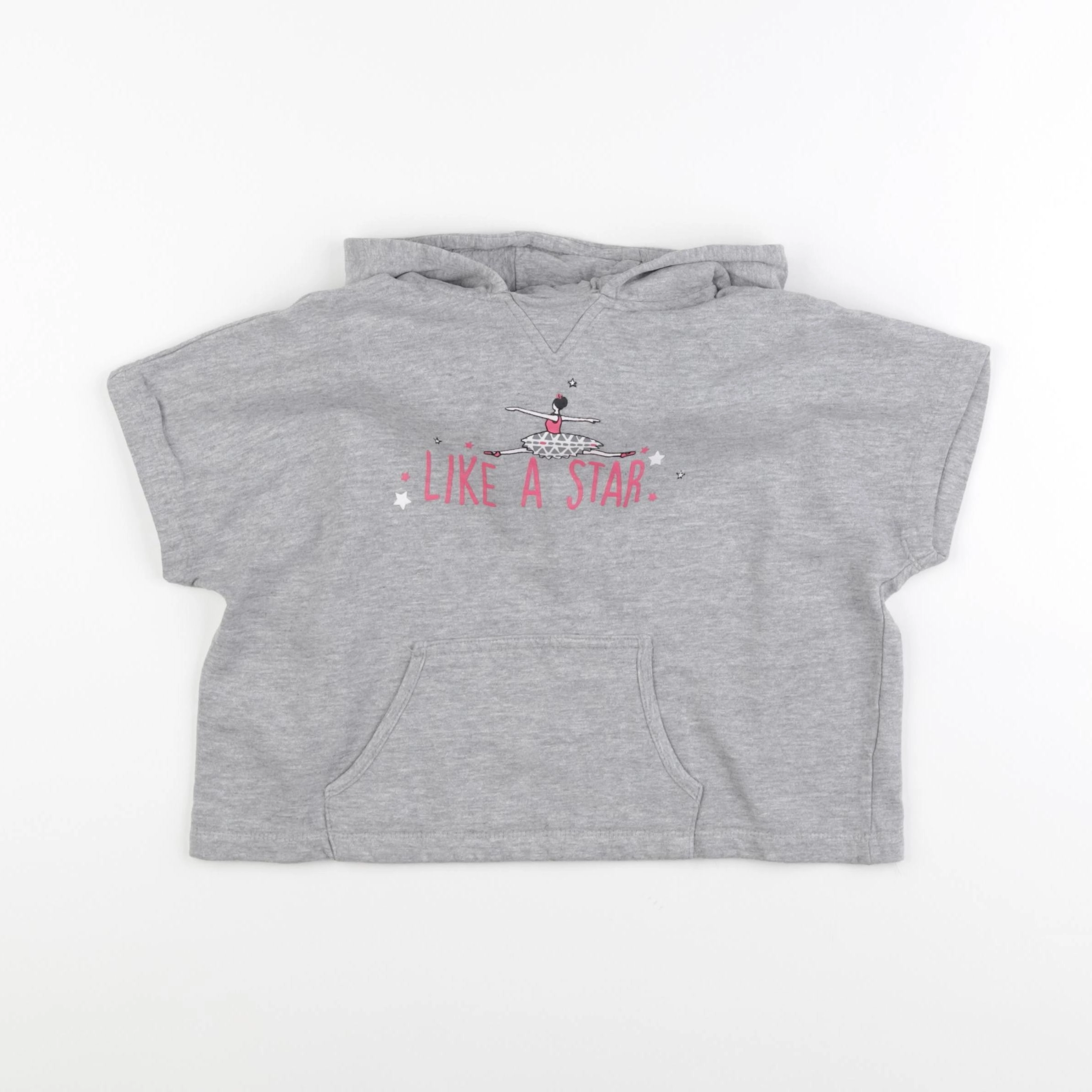 Vertbaudet - sweat gris - 6 ans