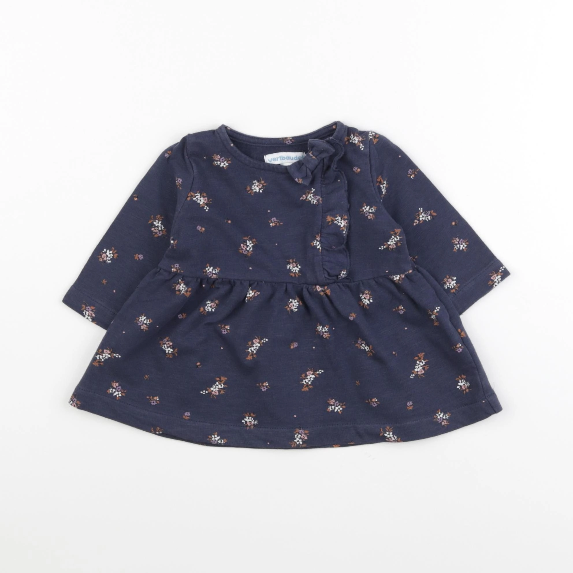 Vertbaudet - robe bleu - 3 mois