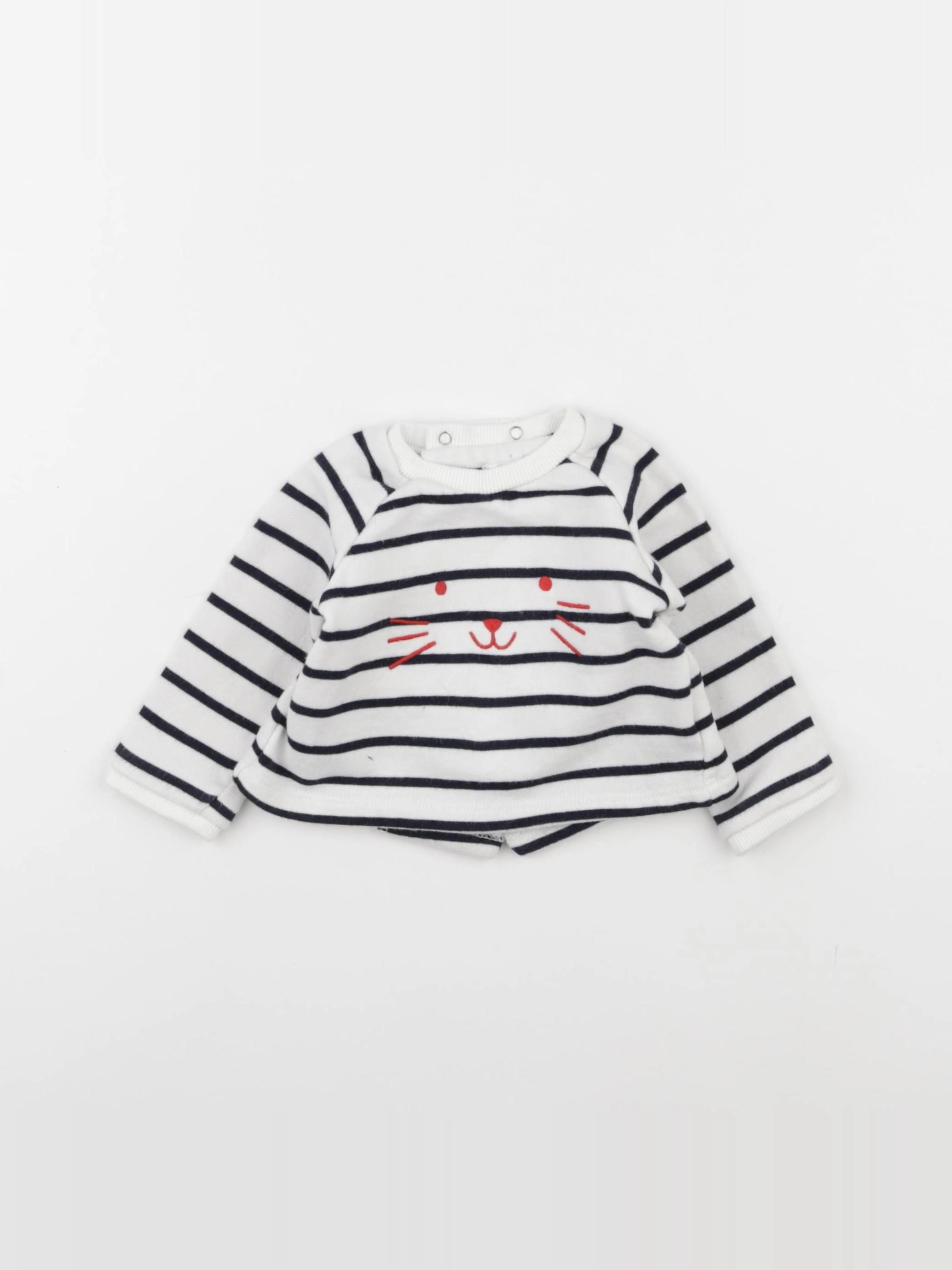 Boutchou - sweat blanc - 3 mois