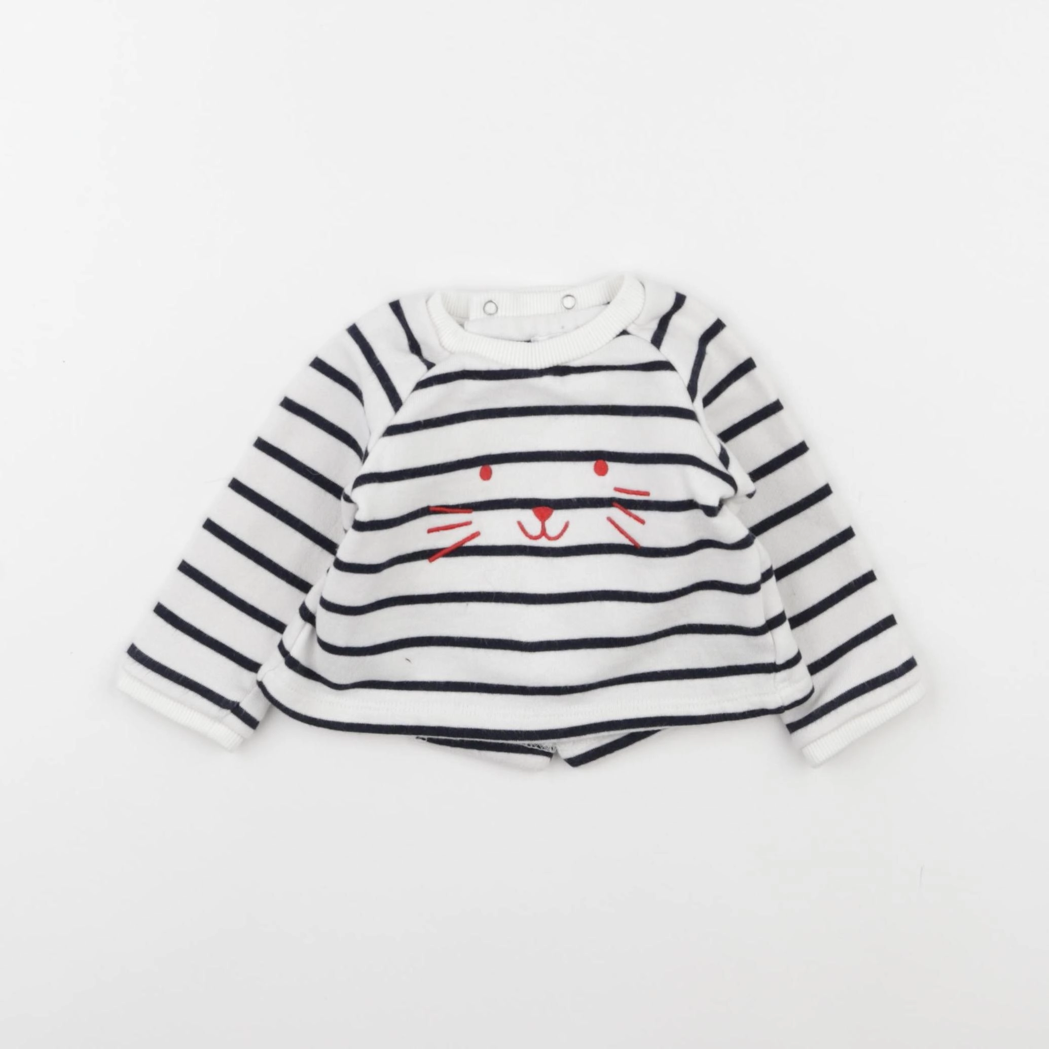 Boutchou - sweat blanc - 3 mois