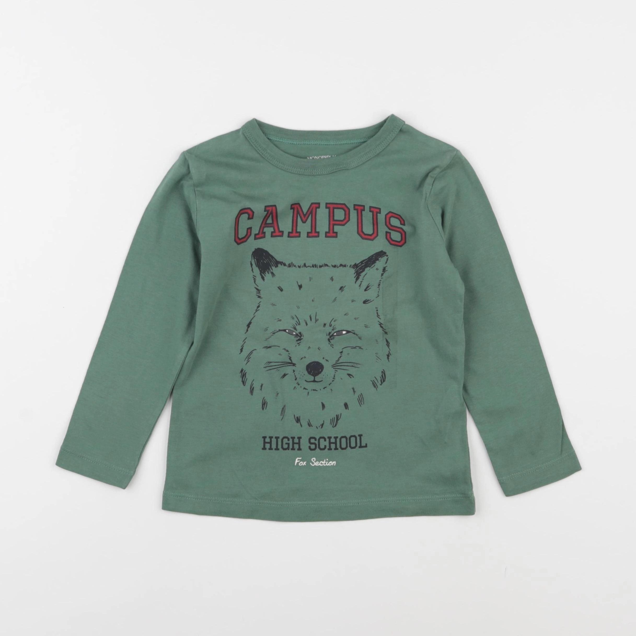 Monoprix - tee-shirt vert - 3 ans