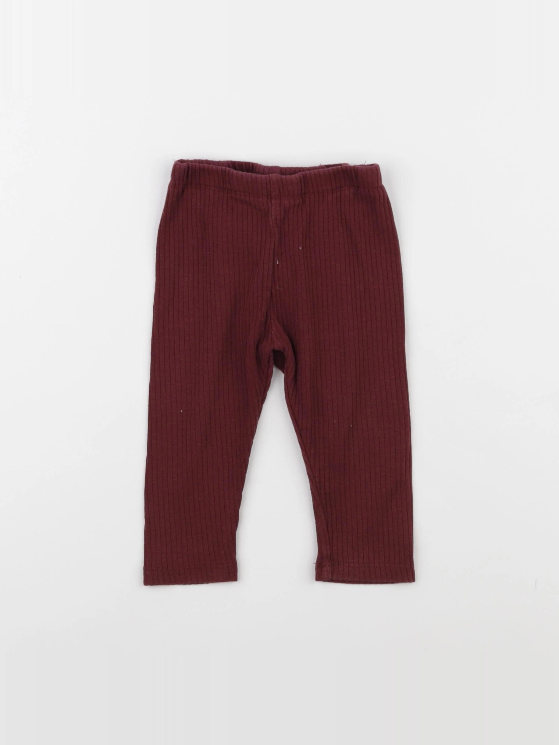 H&M - legging violet - 6/9 mois