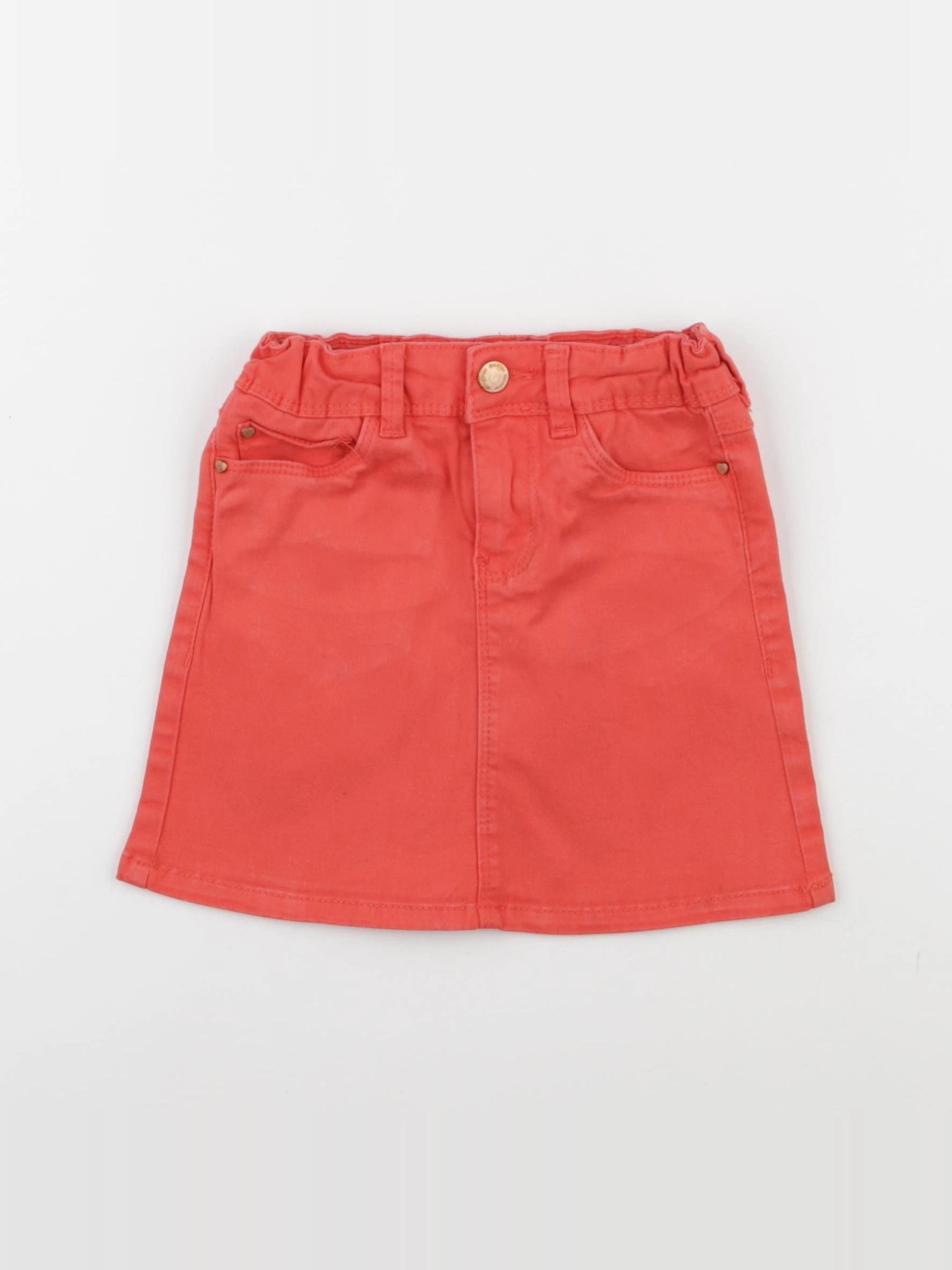 Okaidi - jupe orange - 4 ans