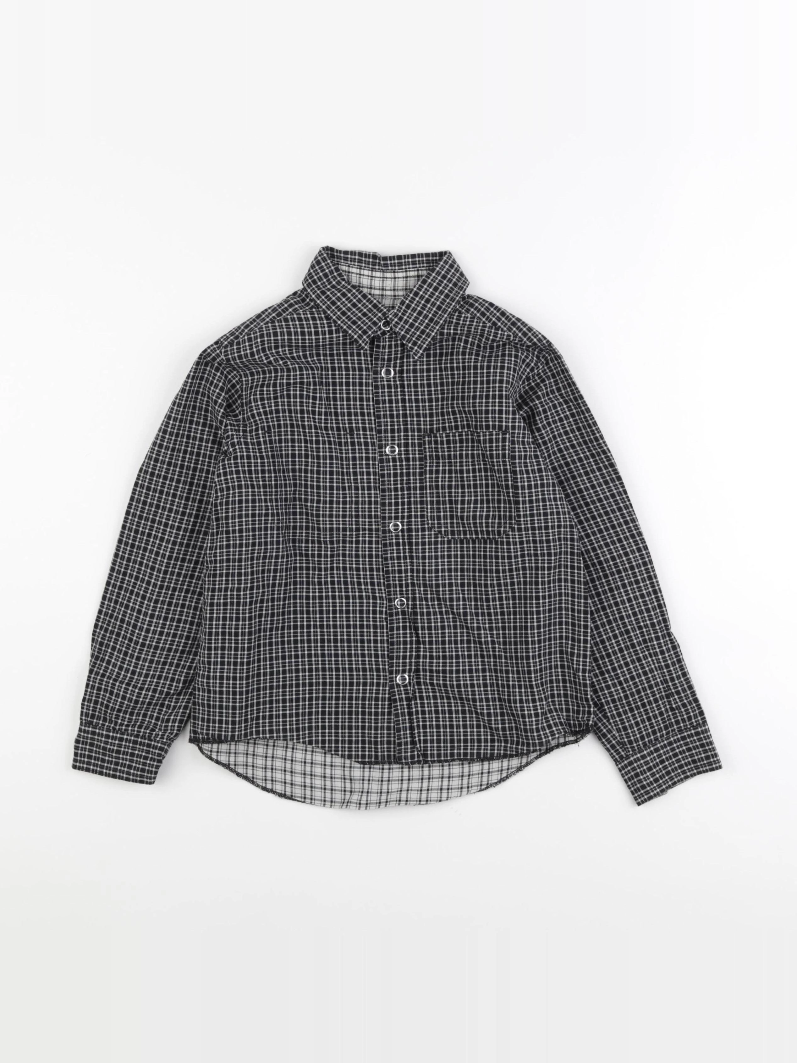 Petit Bateau - chemise noir - 6 ans