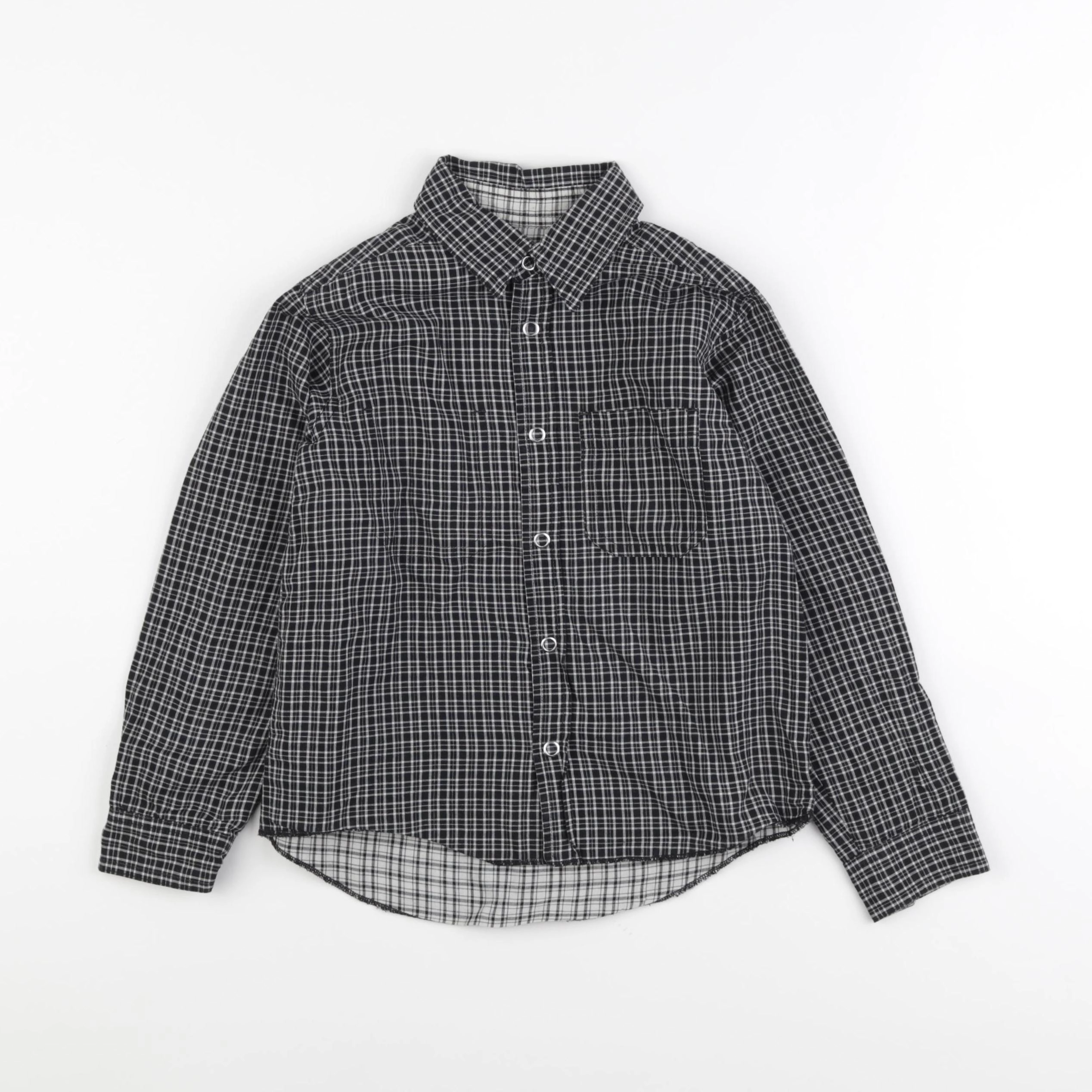 Petit Bateau - chemise noir - 6 ans