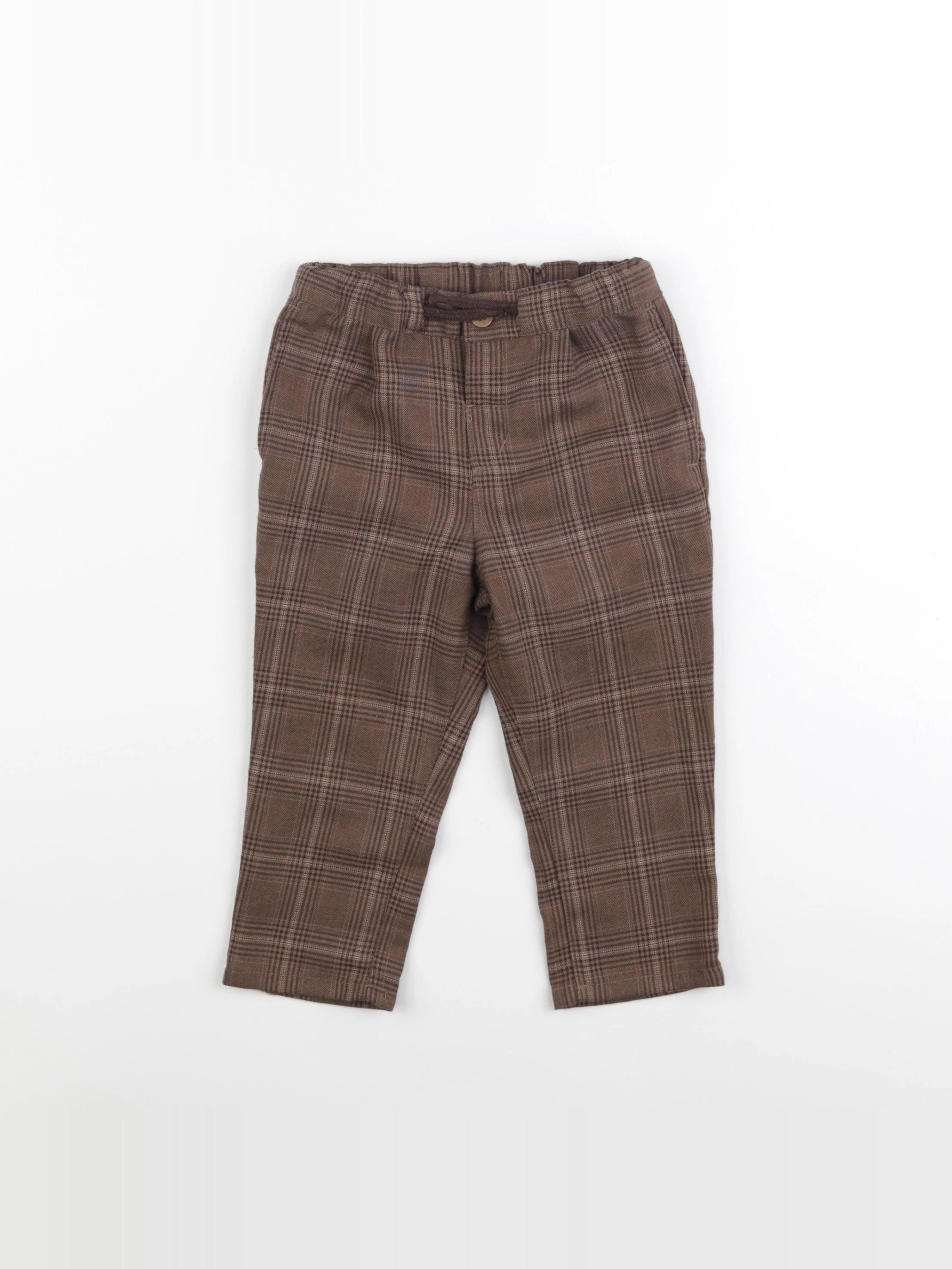 H&M - pantalon marron - 12/18 mois