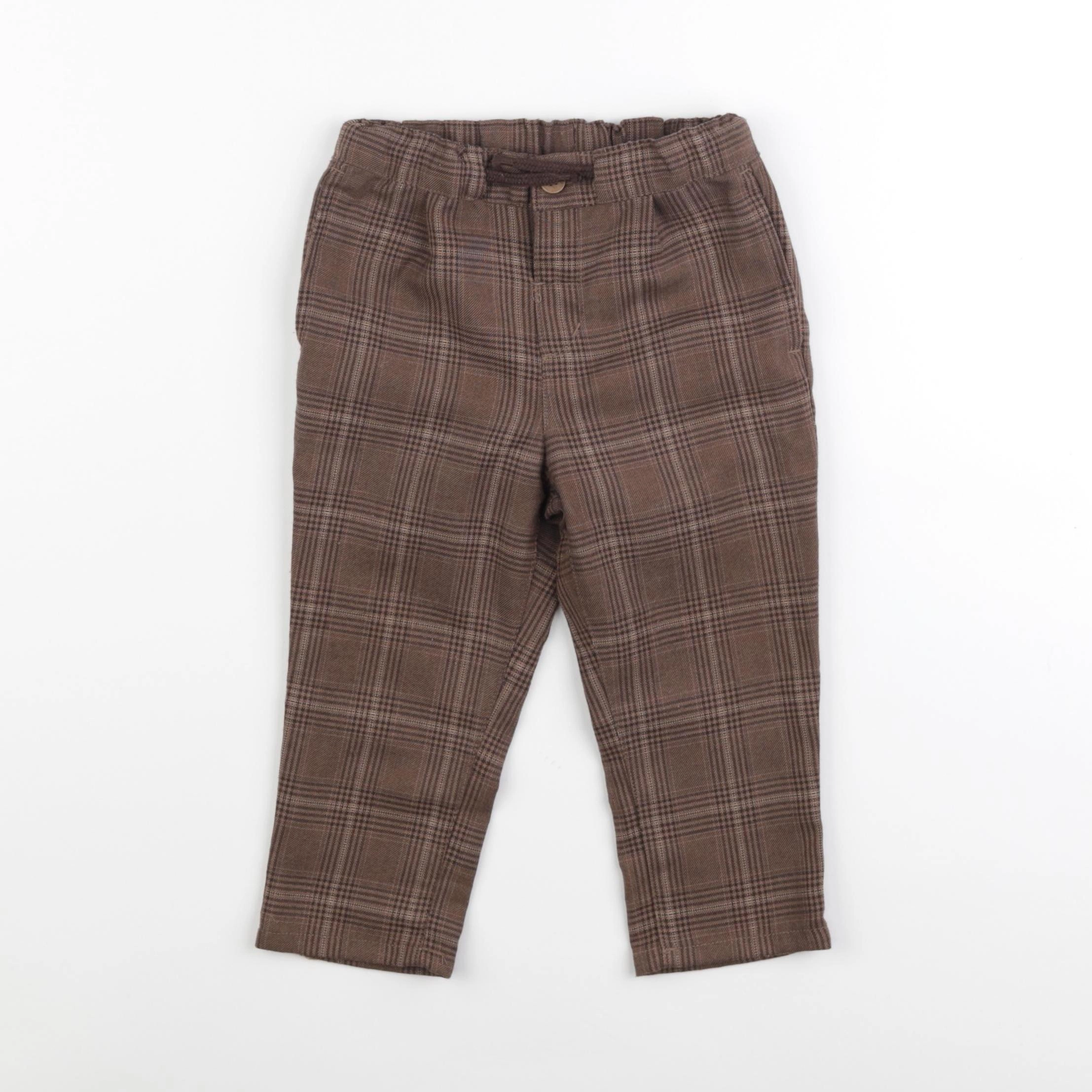 H&M - pantalon marron - 12/18 mois