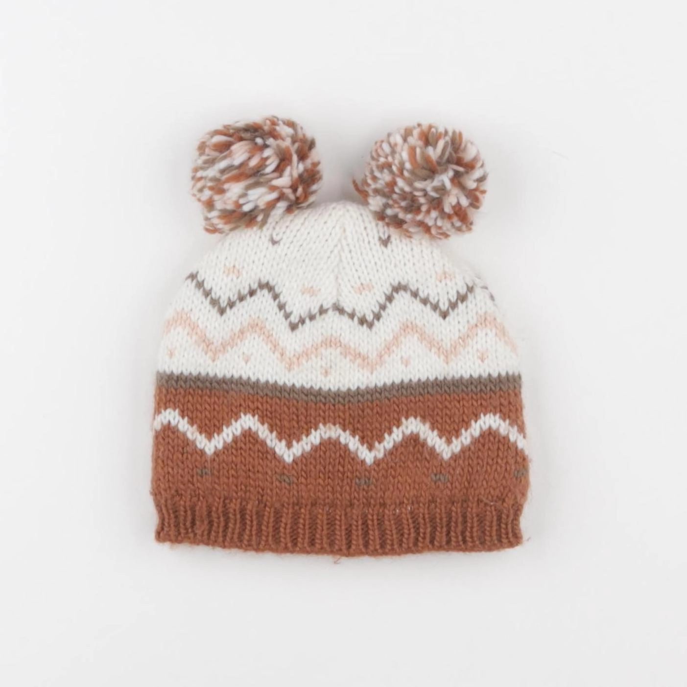Monoprix - bonnet marron - 3/9 mois