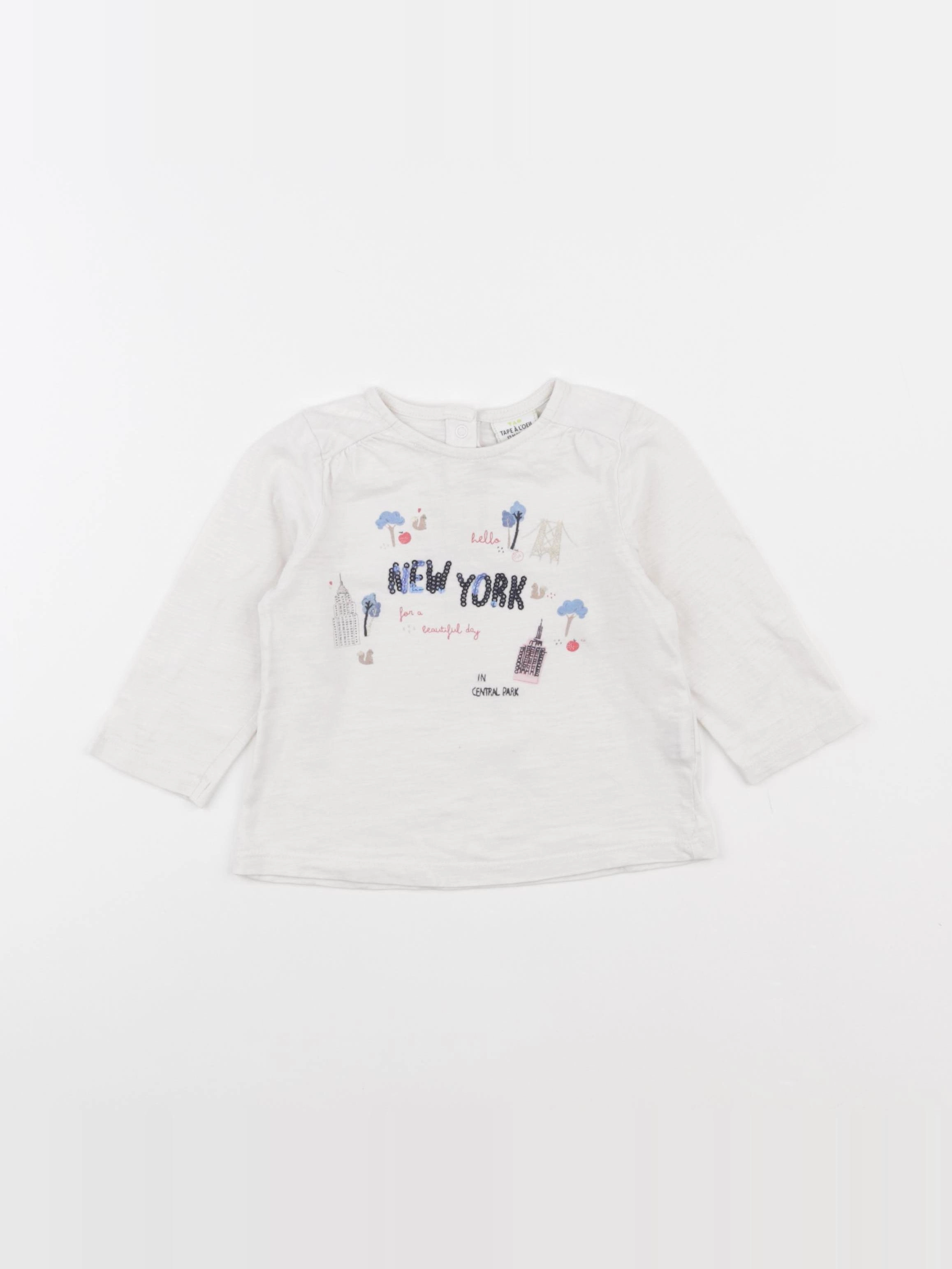 Tape à l'oeil - tee-shirt blanc - 12 mois