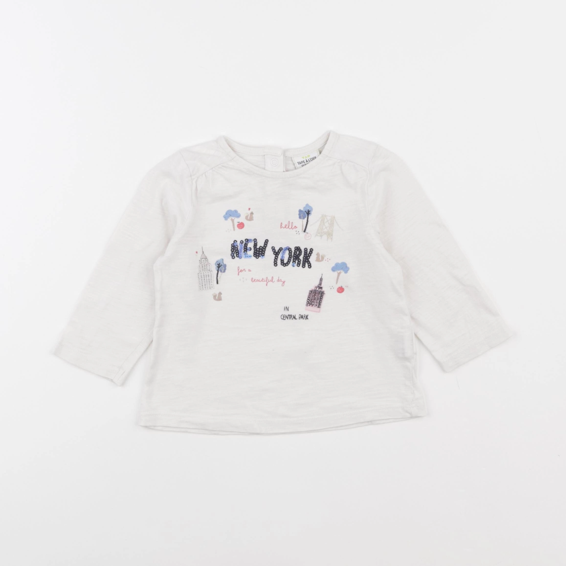 Tape à l'oeil - tee-shirt blanc - 12 mois