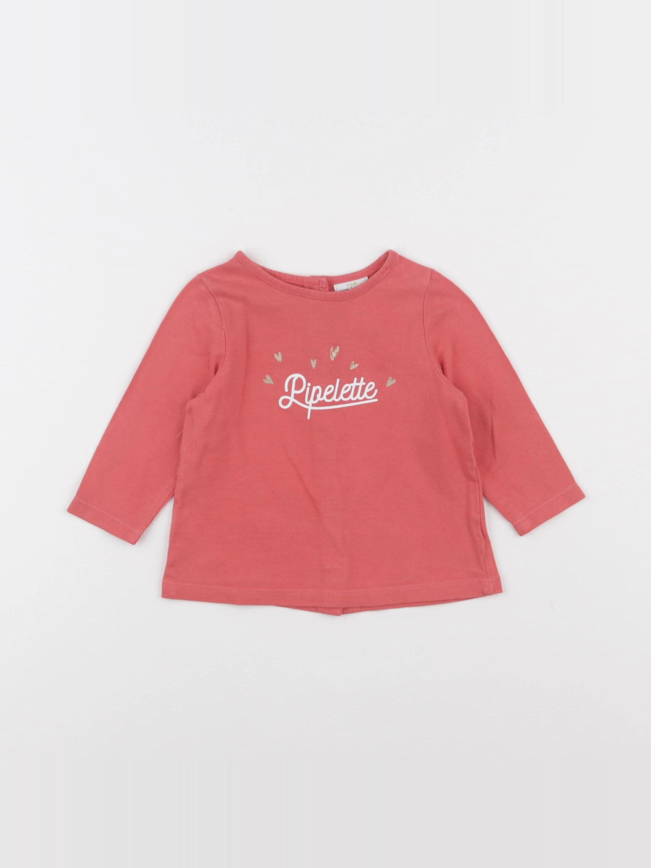 Tape à l'oeil - tee-shirt rose - 9 mois