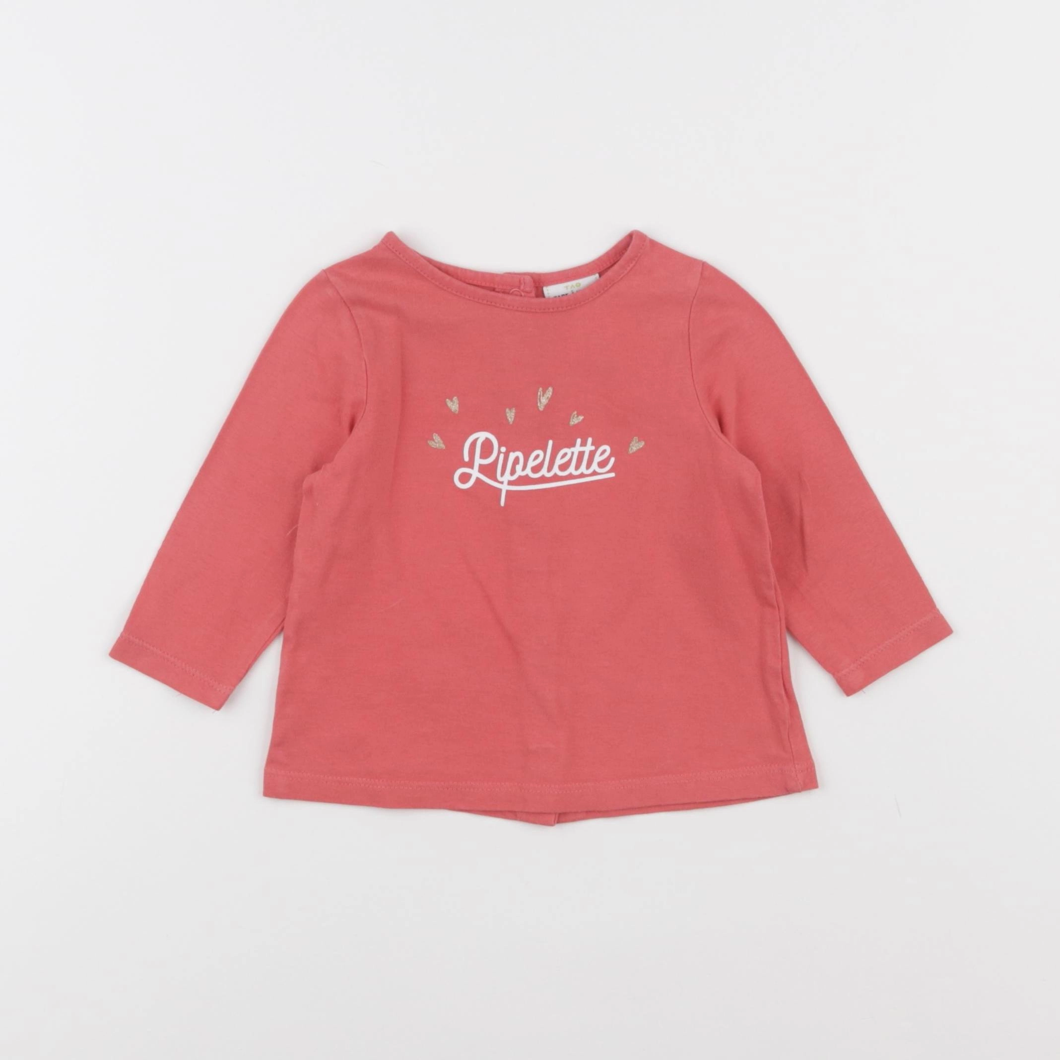 Tape à l'oeil - tee-shirt rose - 9 mois