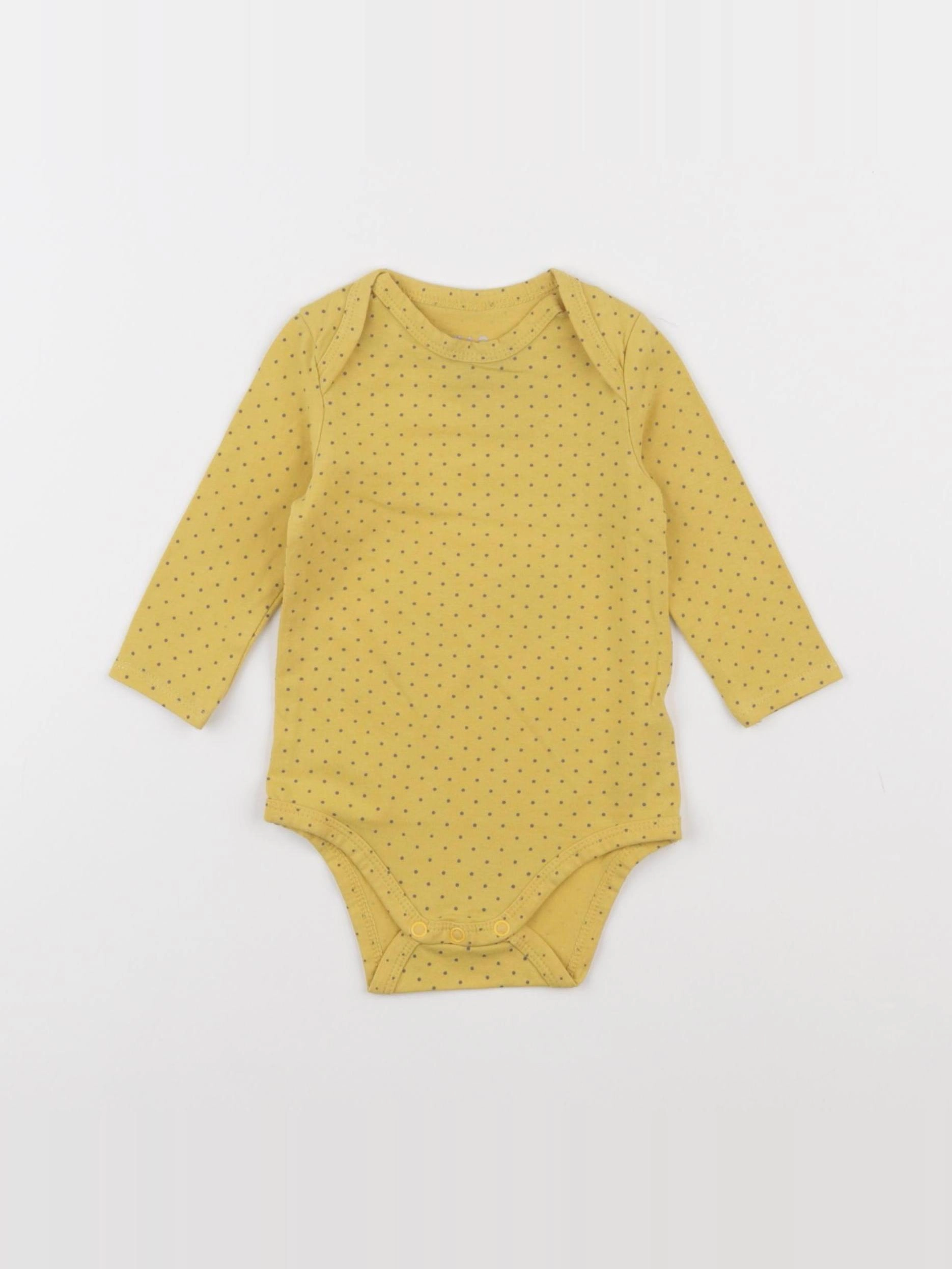 Tape à l'oeil - body jaune - 6 mois