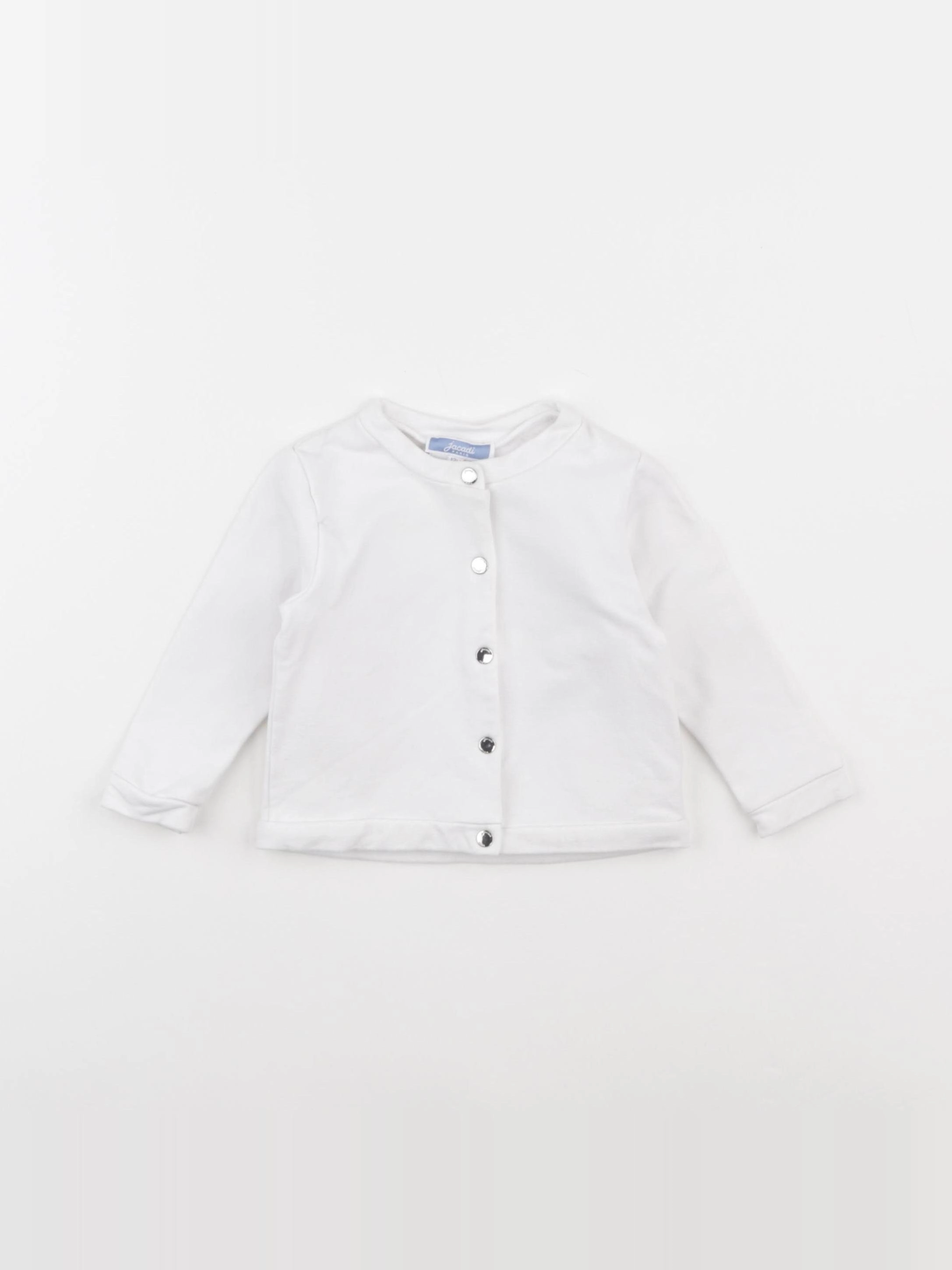 Jacadi - sweat blanc - 12 mois