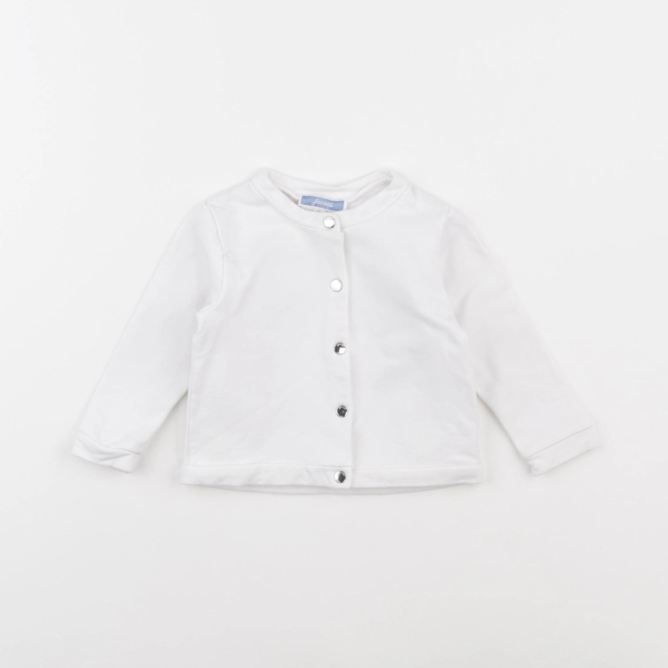Jacadi - sweat blanc - 12 mois