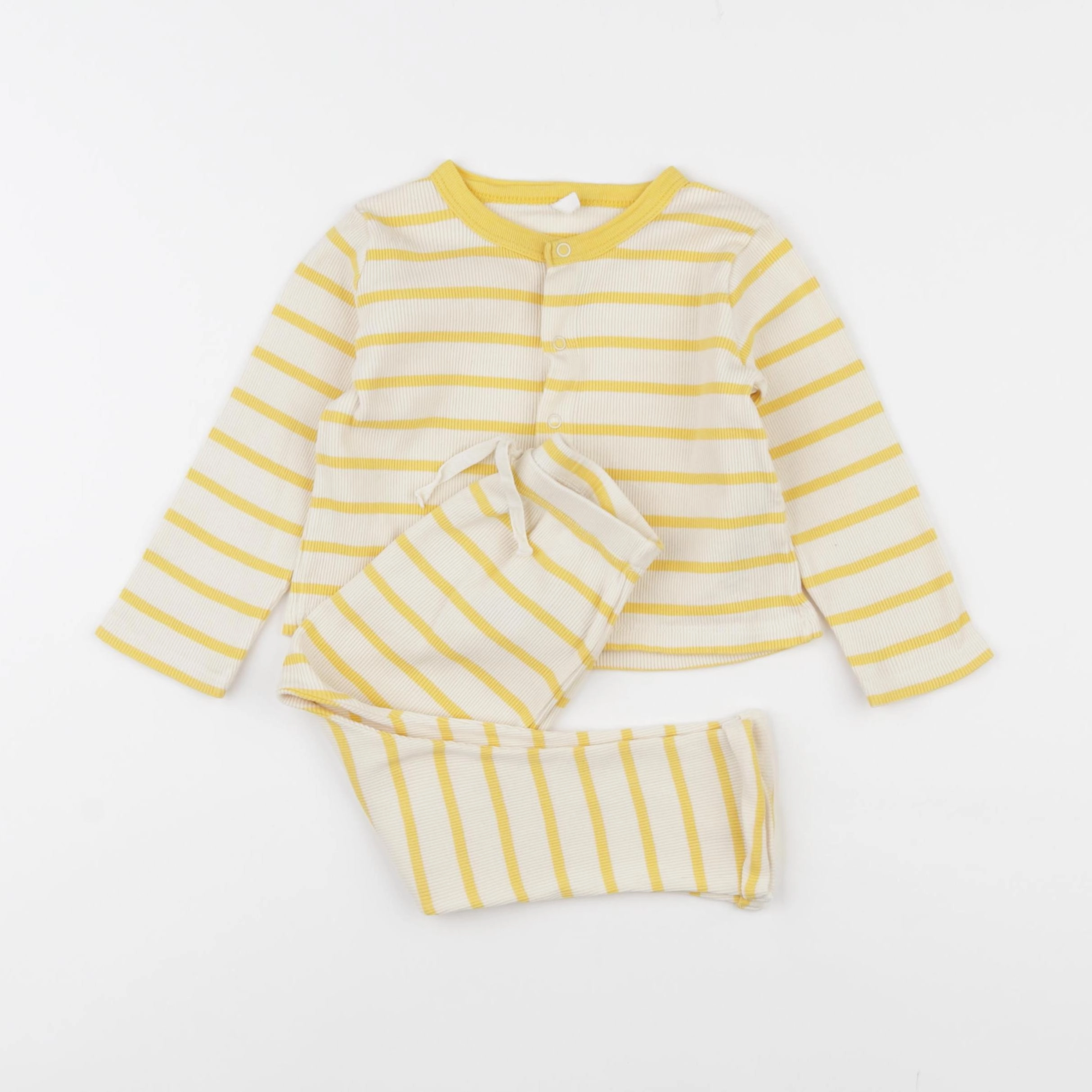 Petit Bateau - ensemble jaune - 18 mois