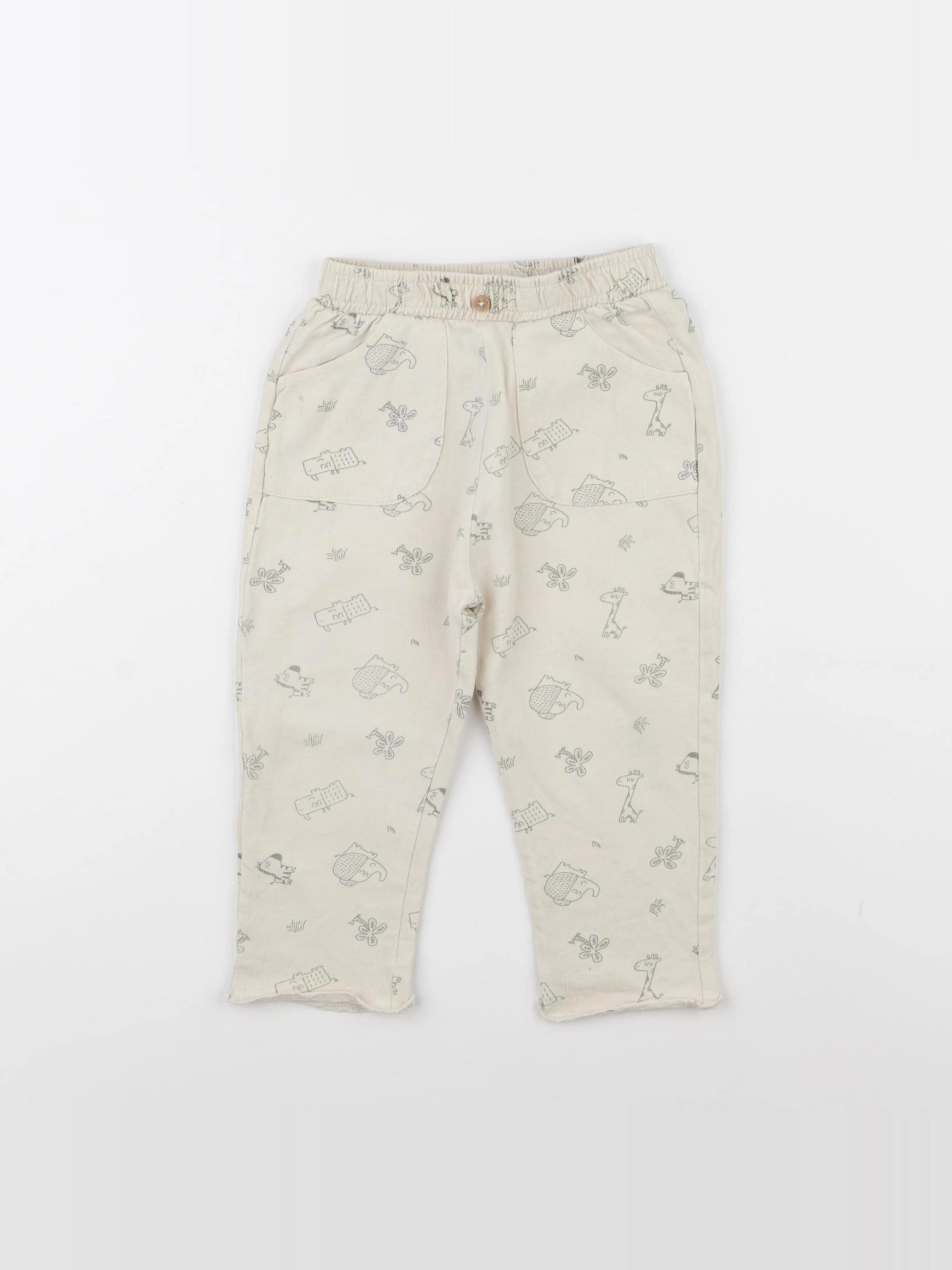 Vertbaudet - pantalon beige - 18 mois