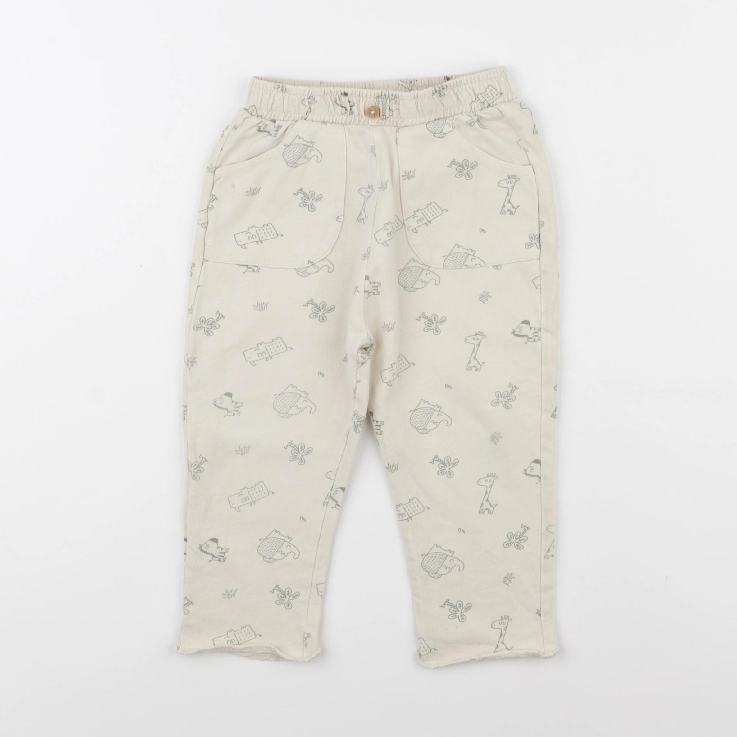 Vertbaudet - pantalon beige - 18 mois