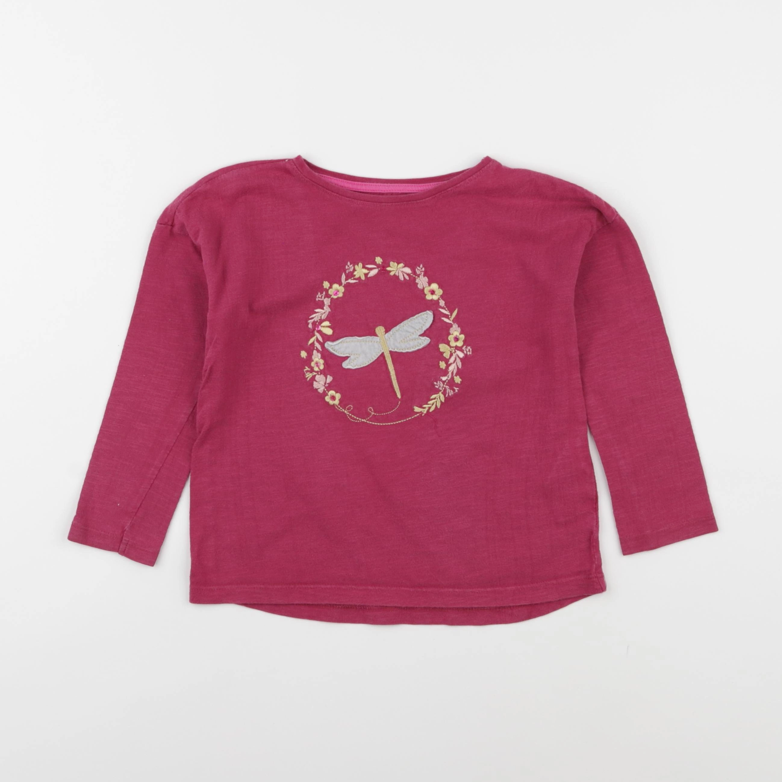 Vertbaudet - tee-shirt violet - 4 ans