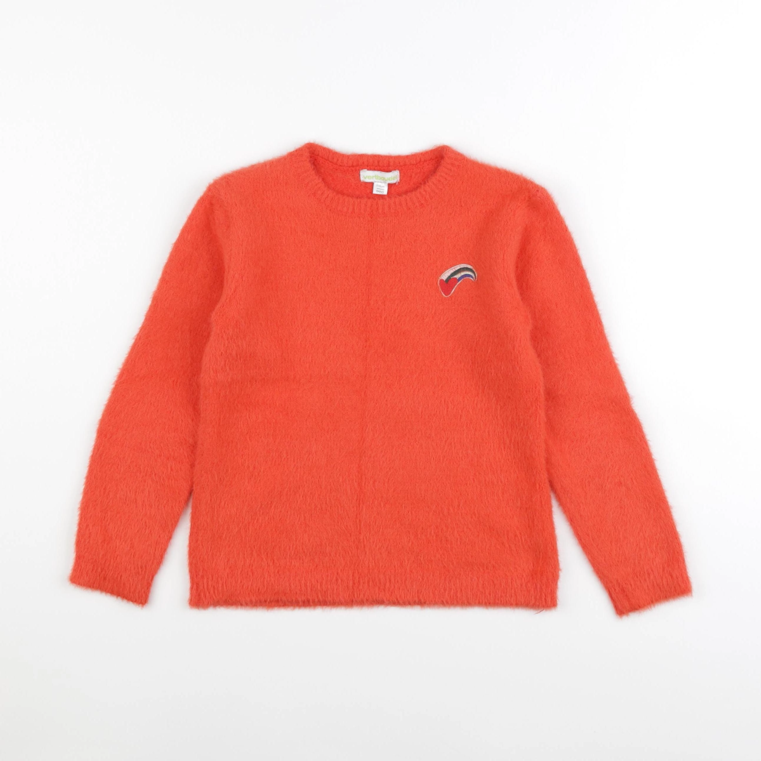 Vertbaudet - pull rouge - 6 ans