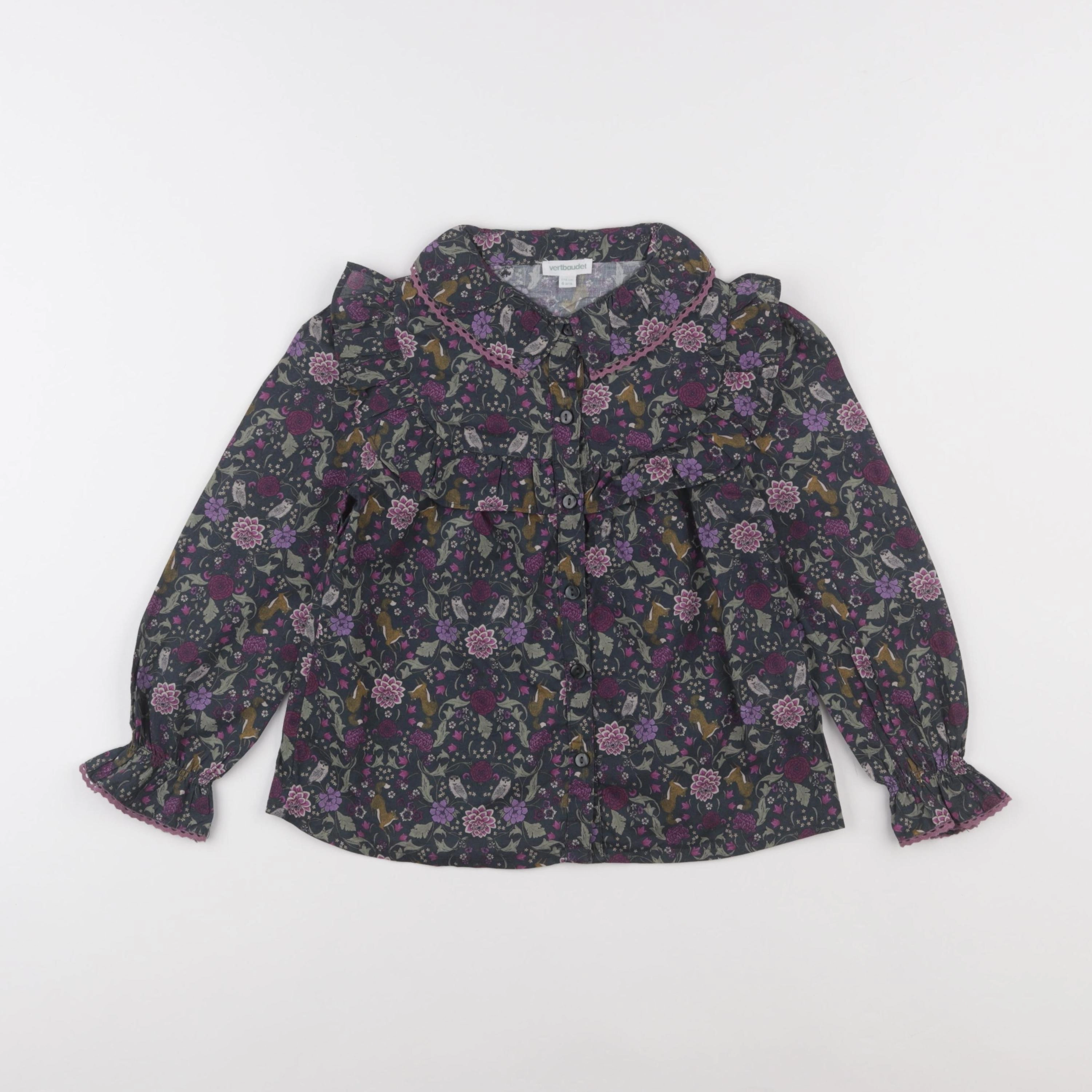 Vertbaudet - blouse vert - 6 ans