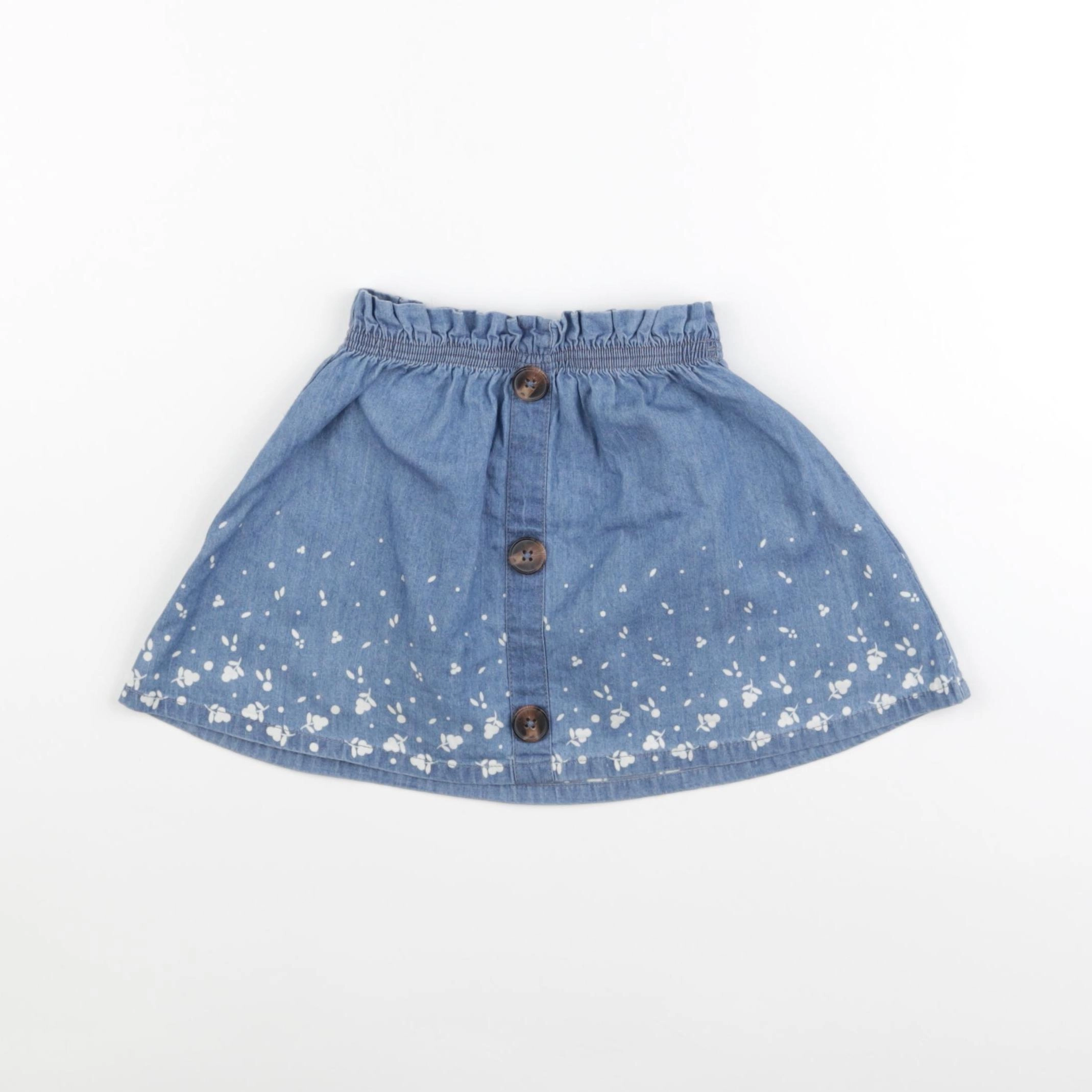 Vertbaudet - jupe bleu - 4 ans