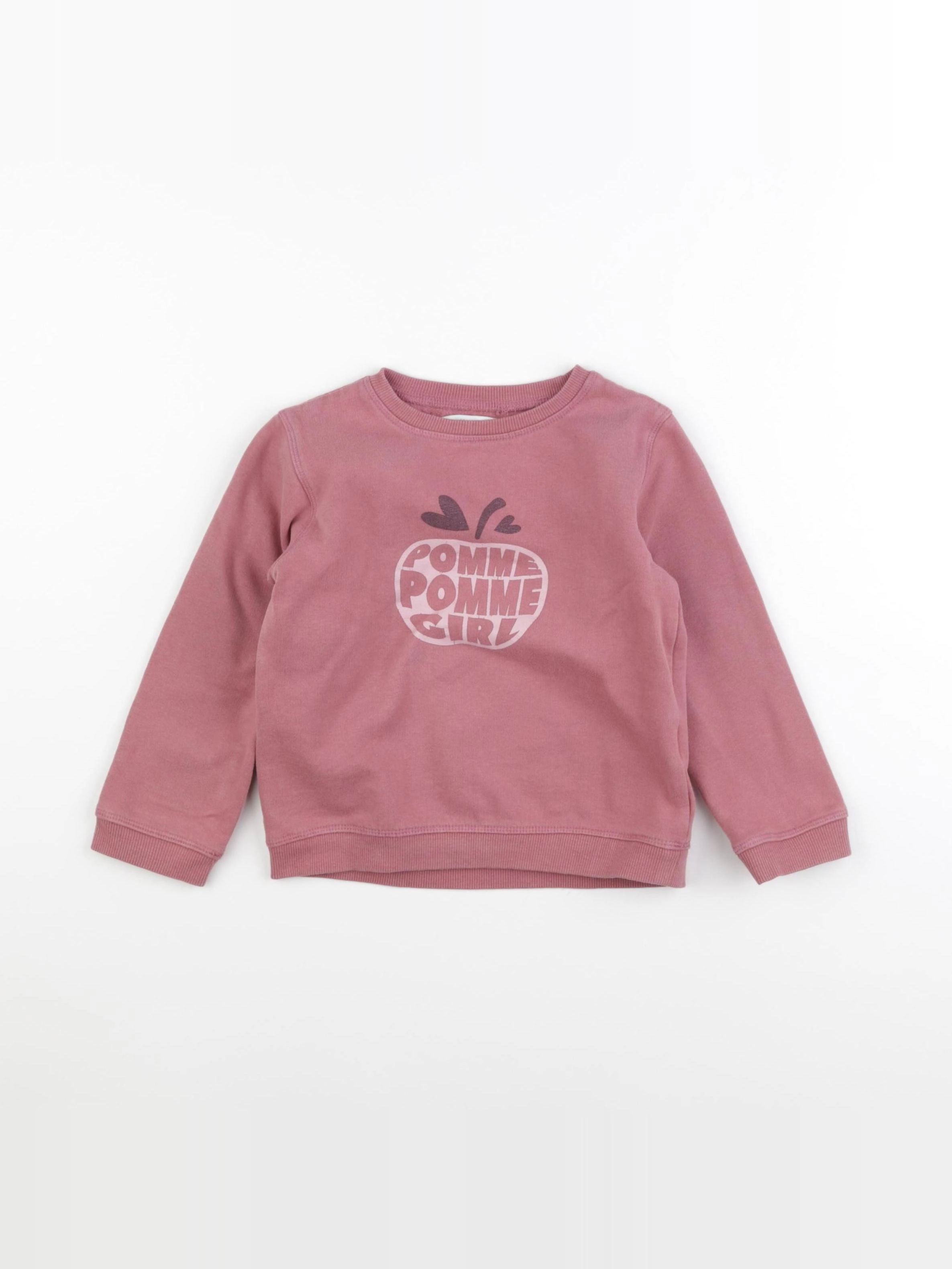 Vertbaudet - sweat rose - 4 ans