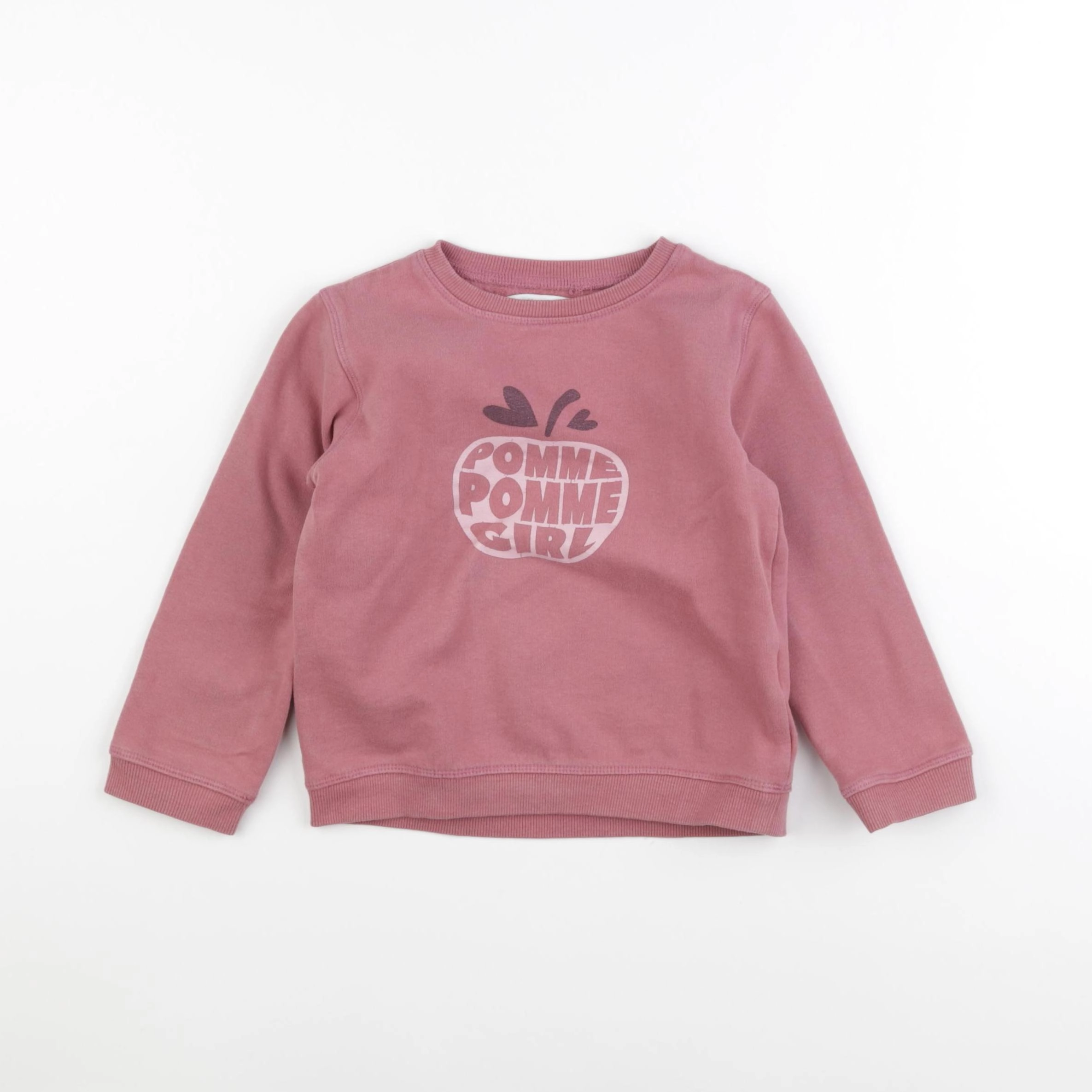 Vertbaudet - sweat rose - 4 ans