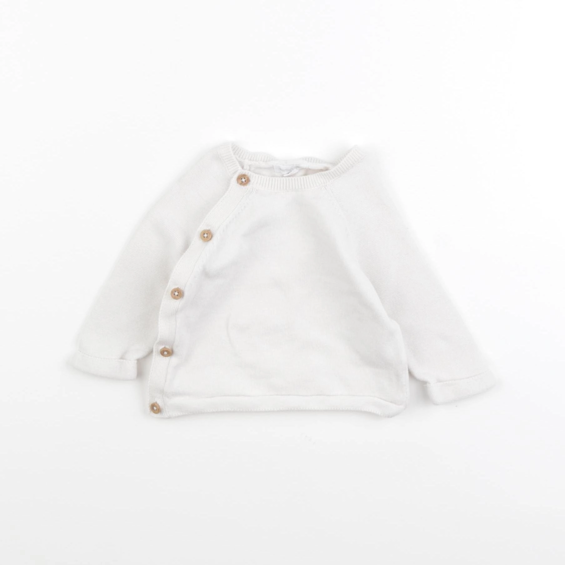 Vertbaudet - gilet blanc - 3 mois