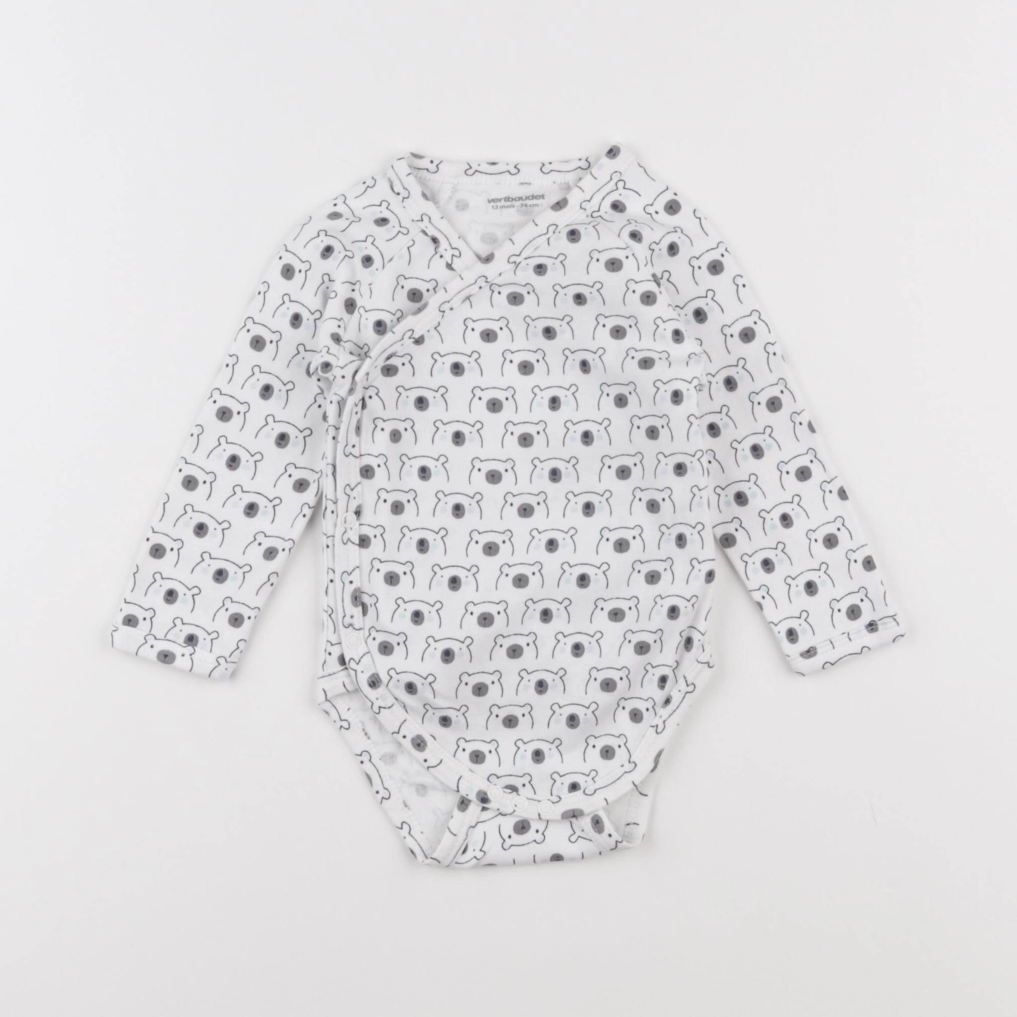 Vertbaudet - body blanc - 12 mois