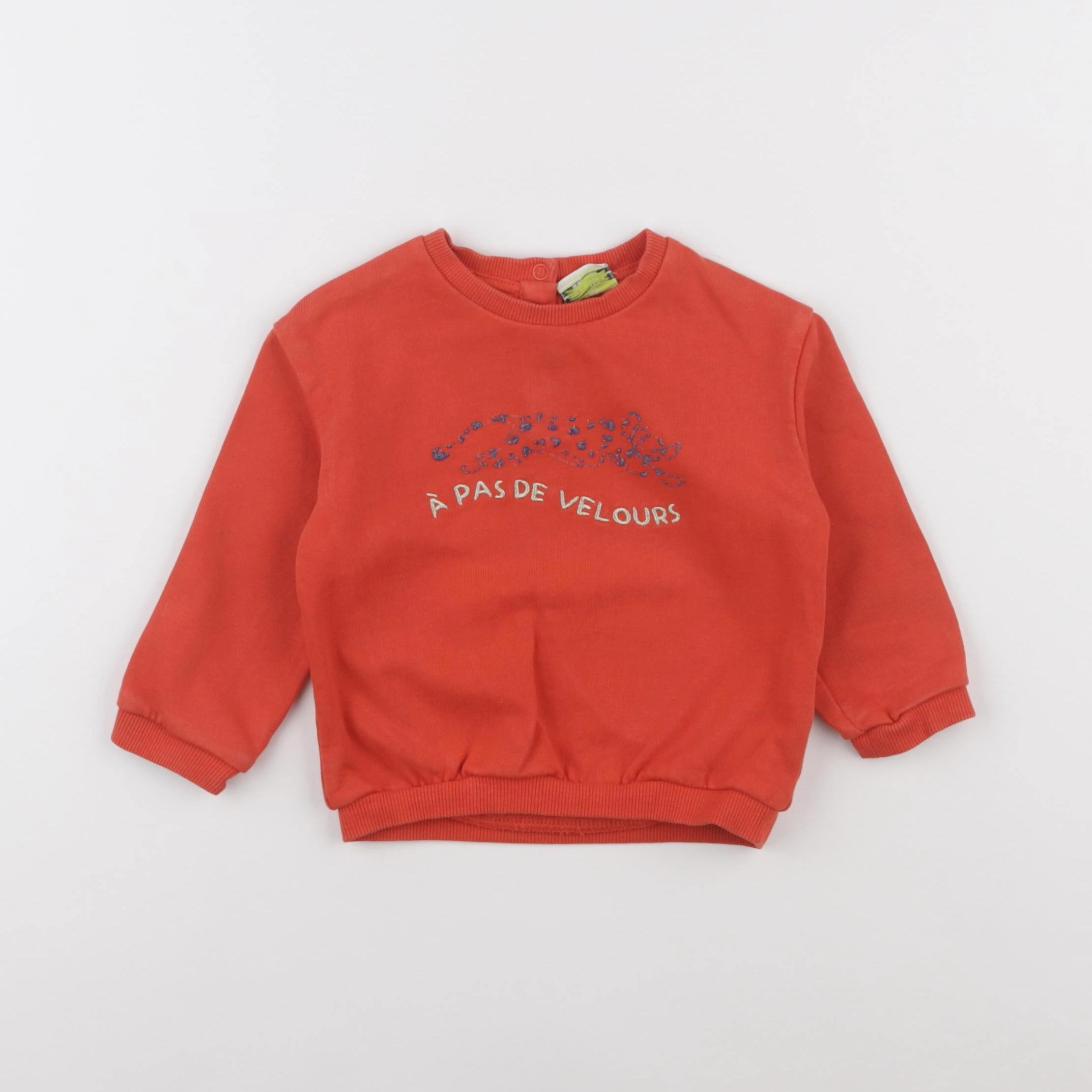 Tape à l'oeil - sweat orange - 18 mois