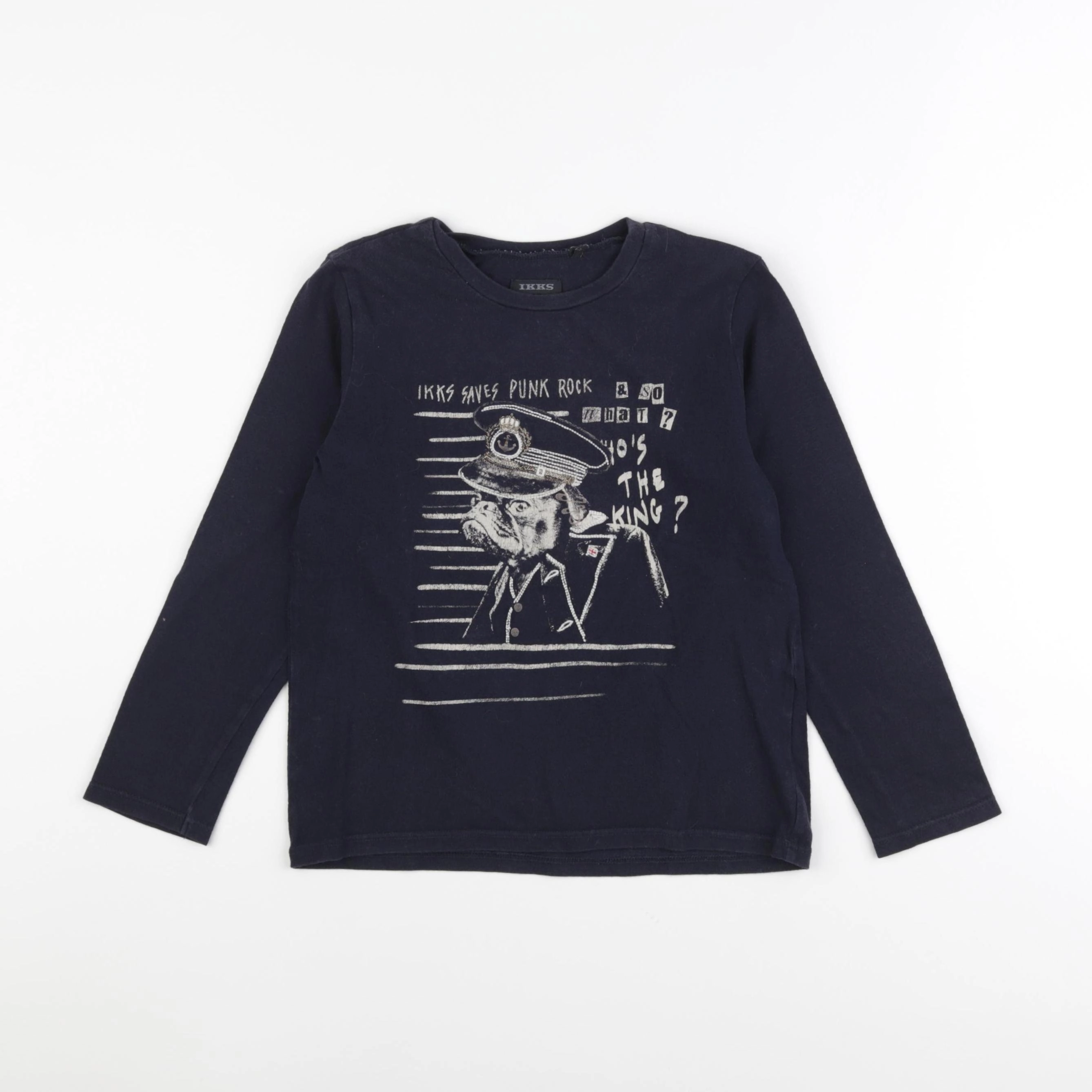 IKKS - tee-shirt bleu - 6 ans