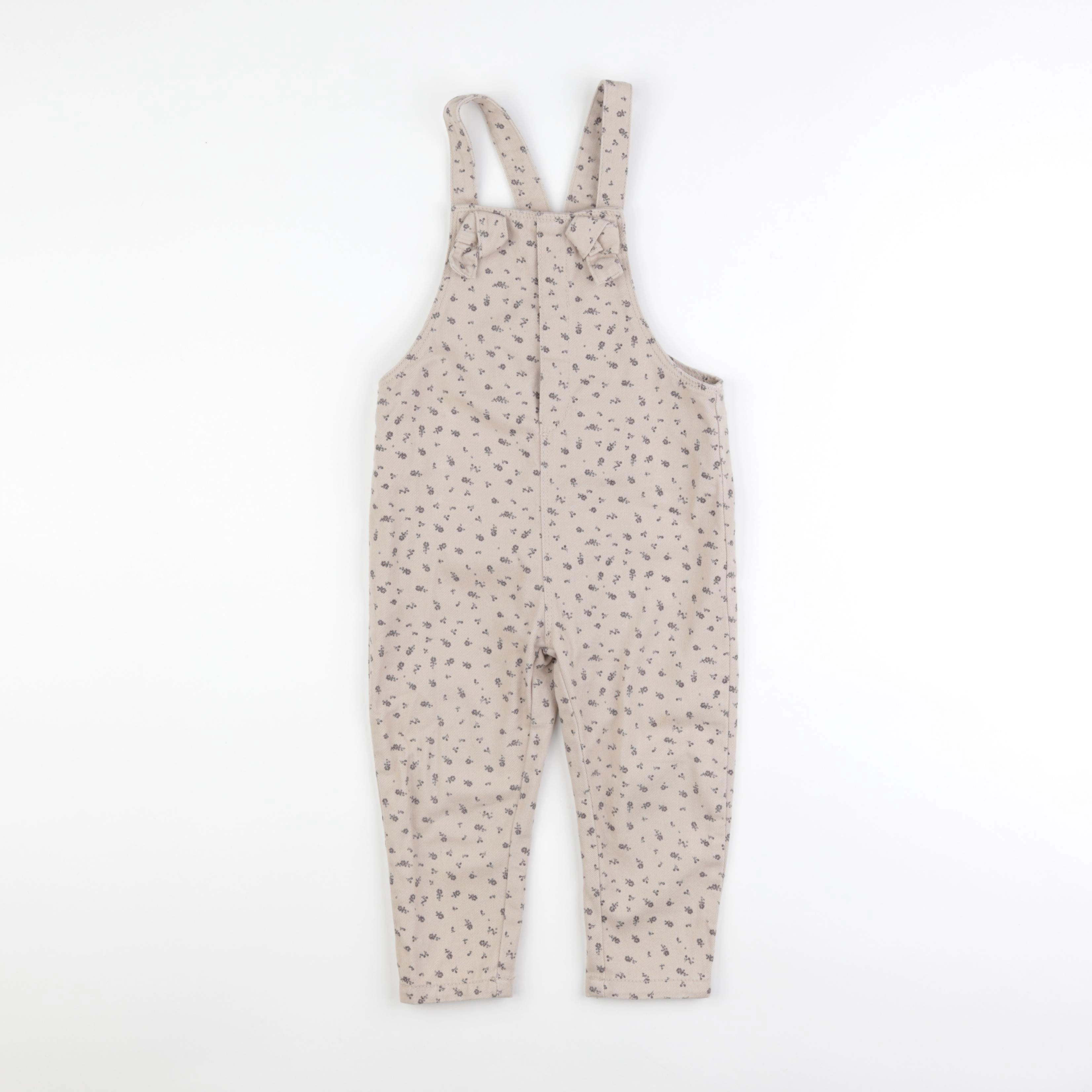 Vertbaudet - salopette beige - 3 ans