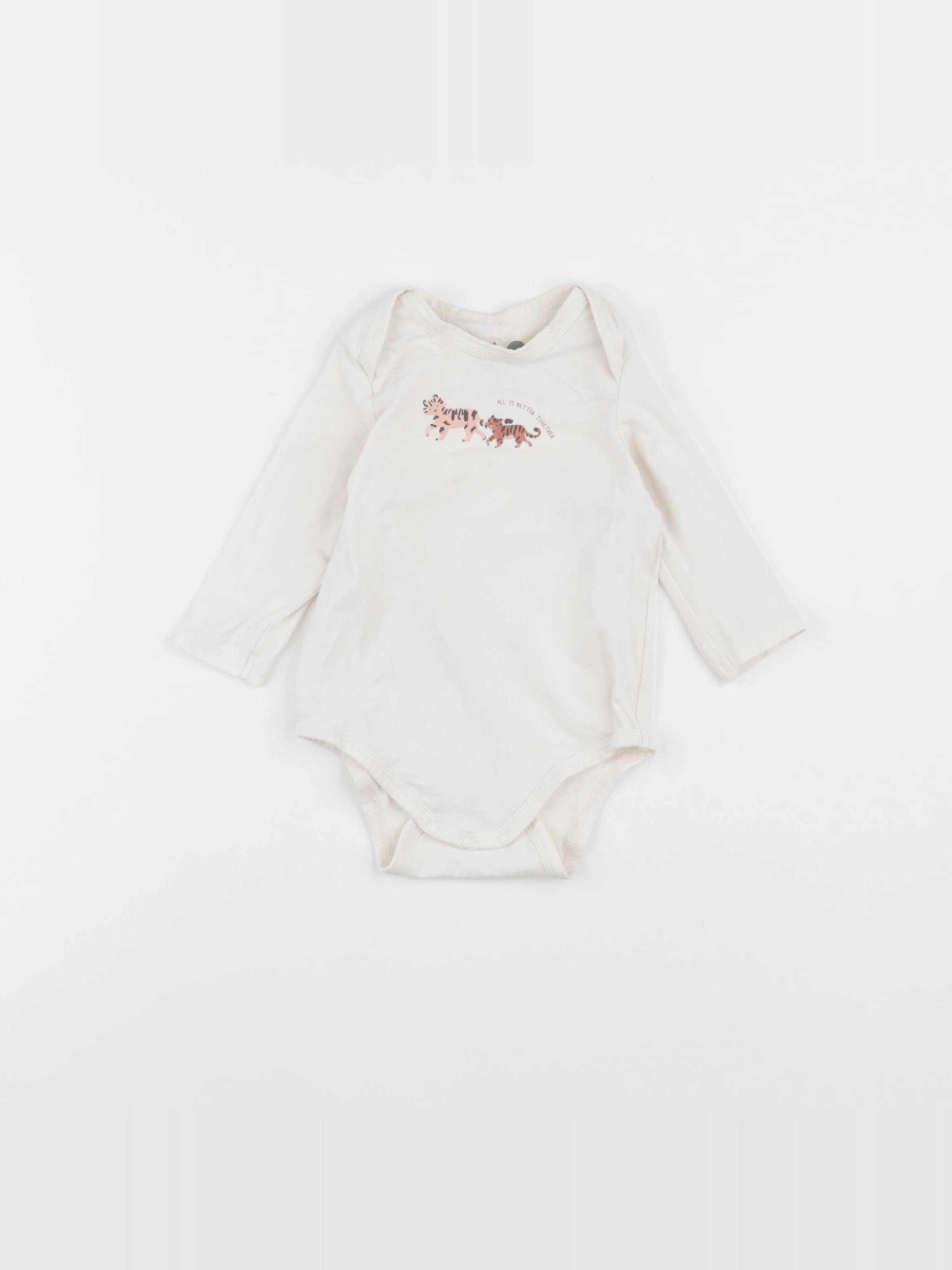 Tape à l'oeil - body beige - 12 mois
