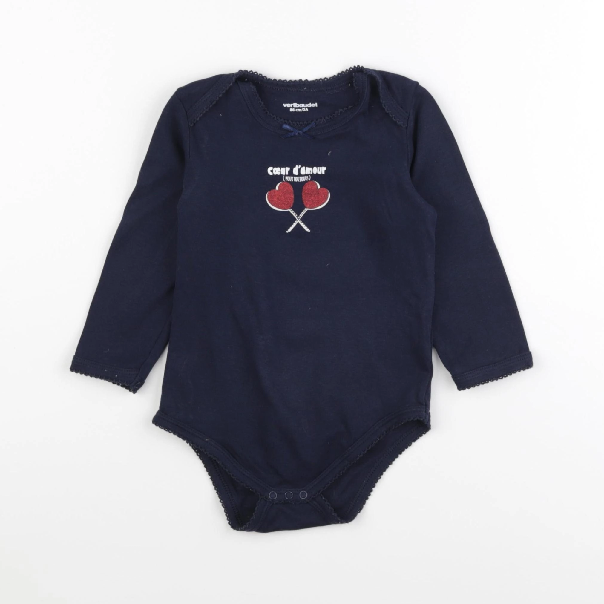 Vertbaudet - body bleu - 2 ans