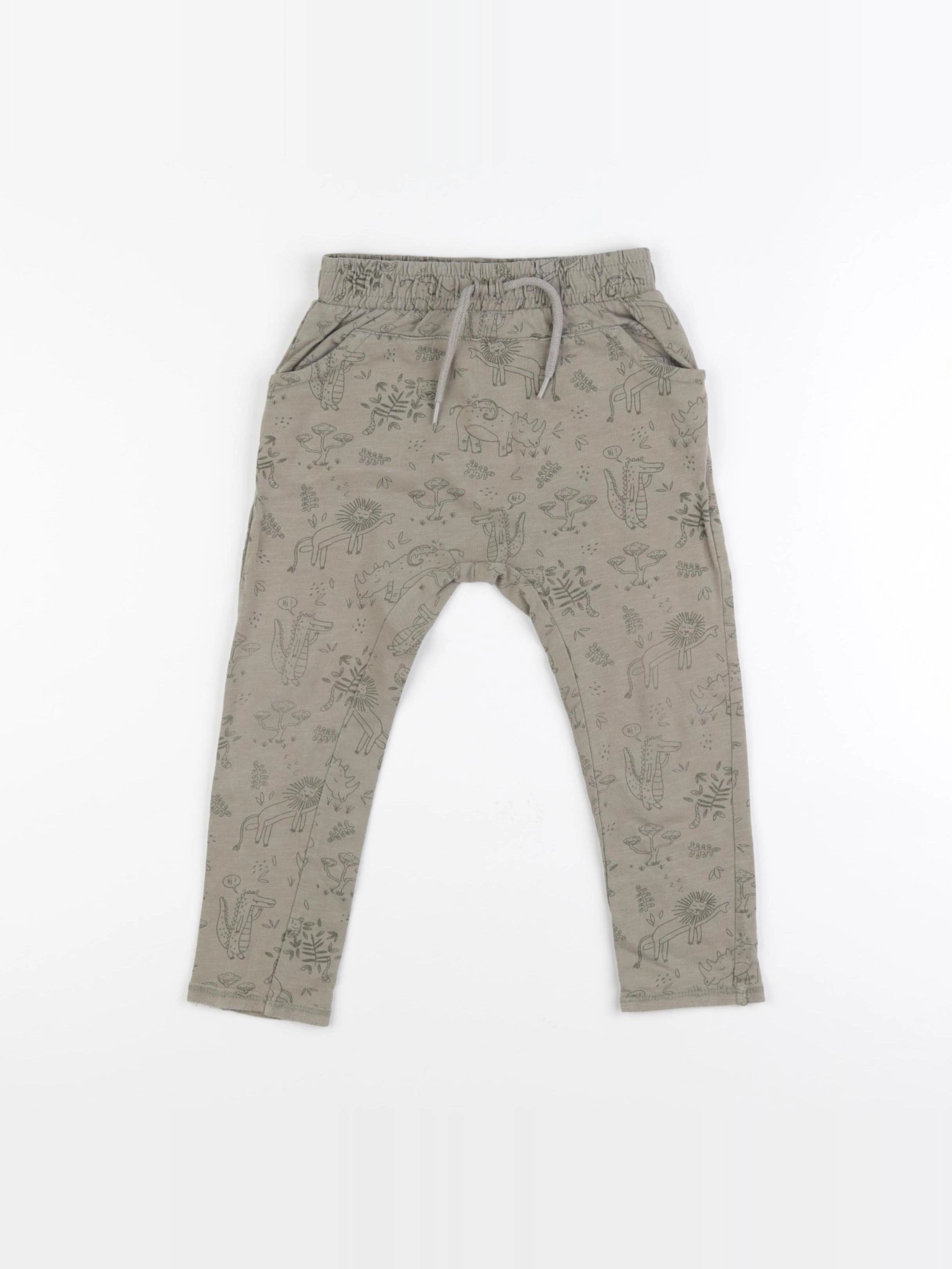 Vertbaudet - pantalon vert - 36 mois