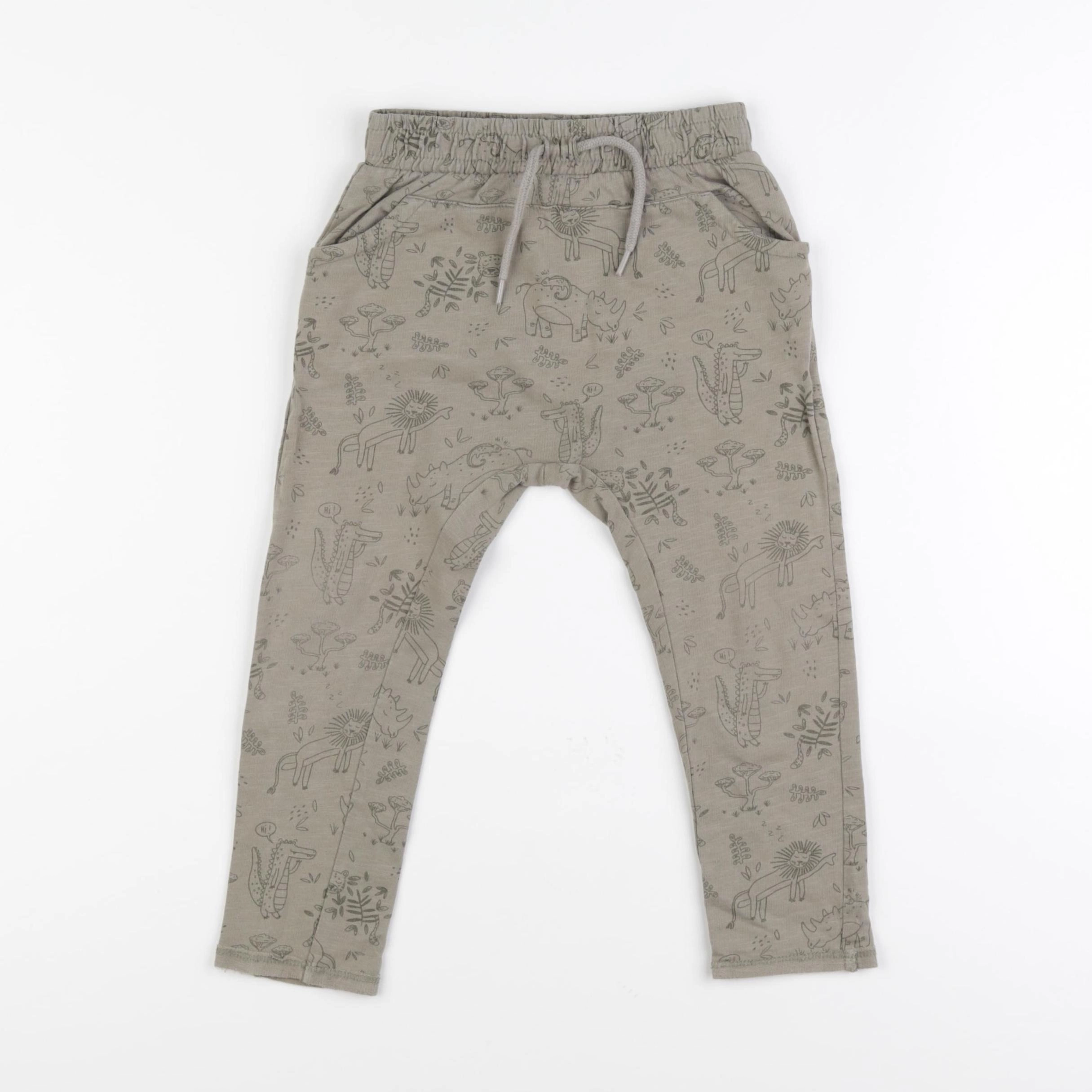 Vertbaudet - pantalon vert - 36 mois