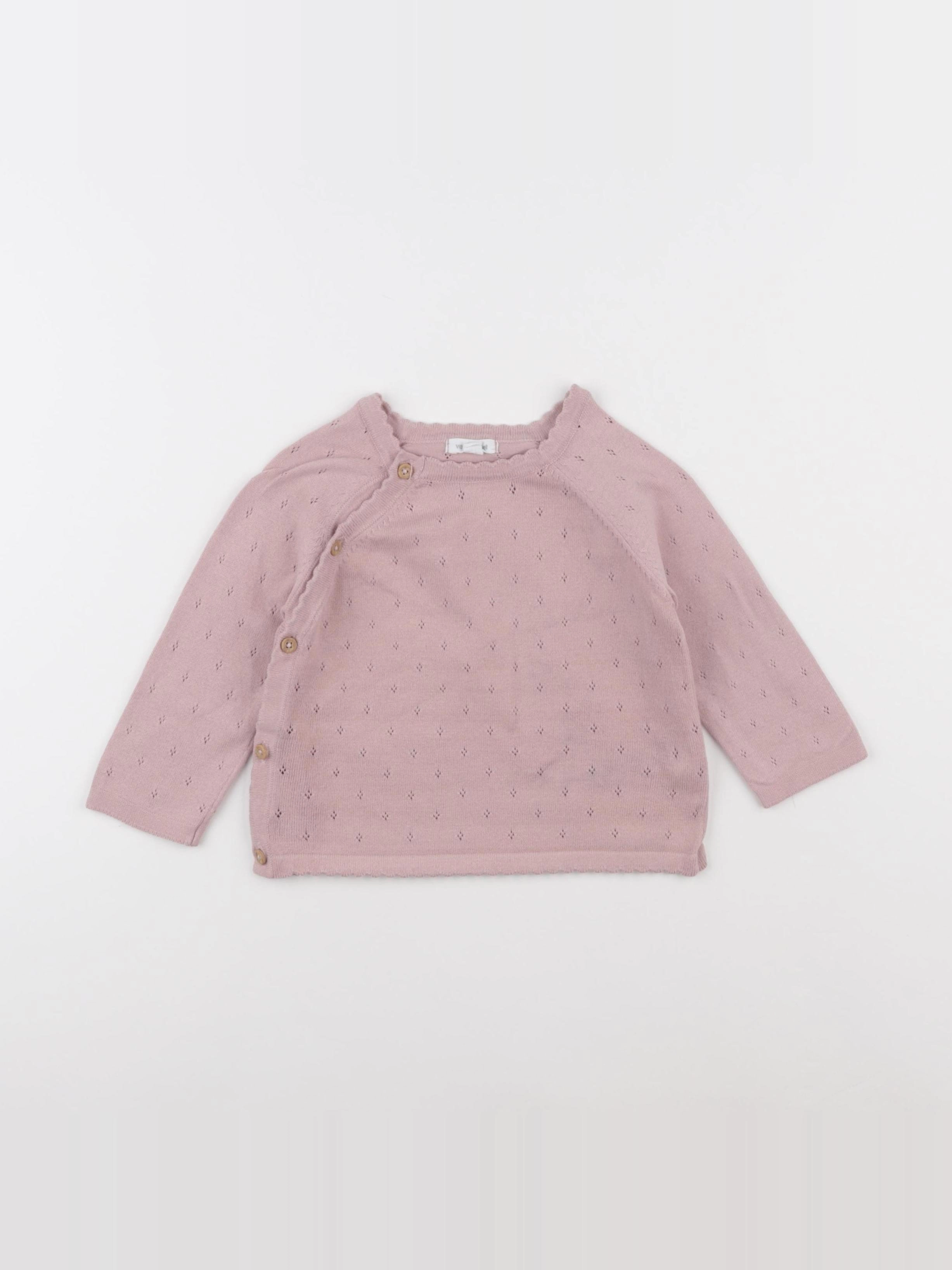 Vertbaudet - pull rose - 18 mois