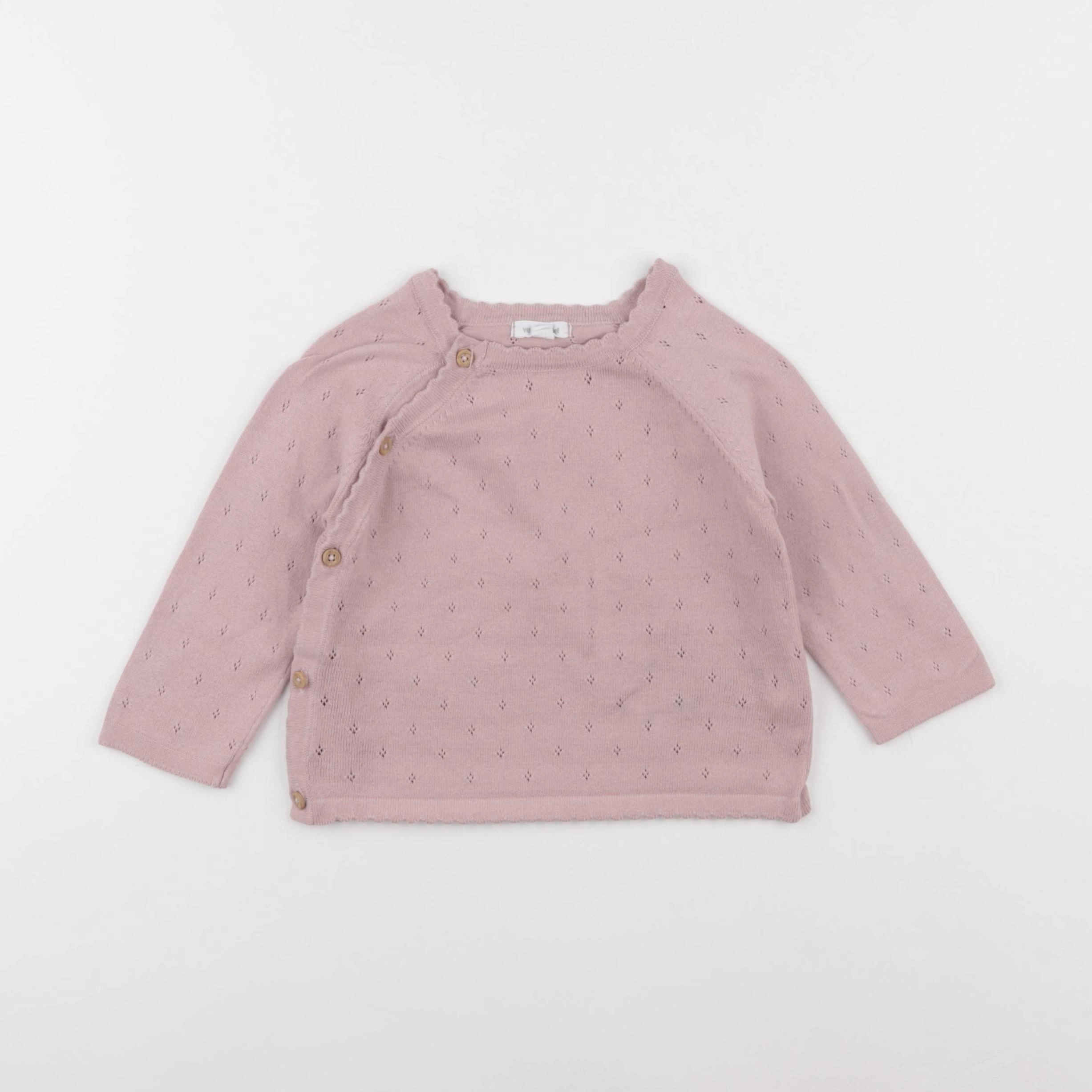 Vertbaudet - pull rose - 18 mois