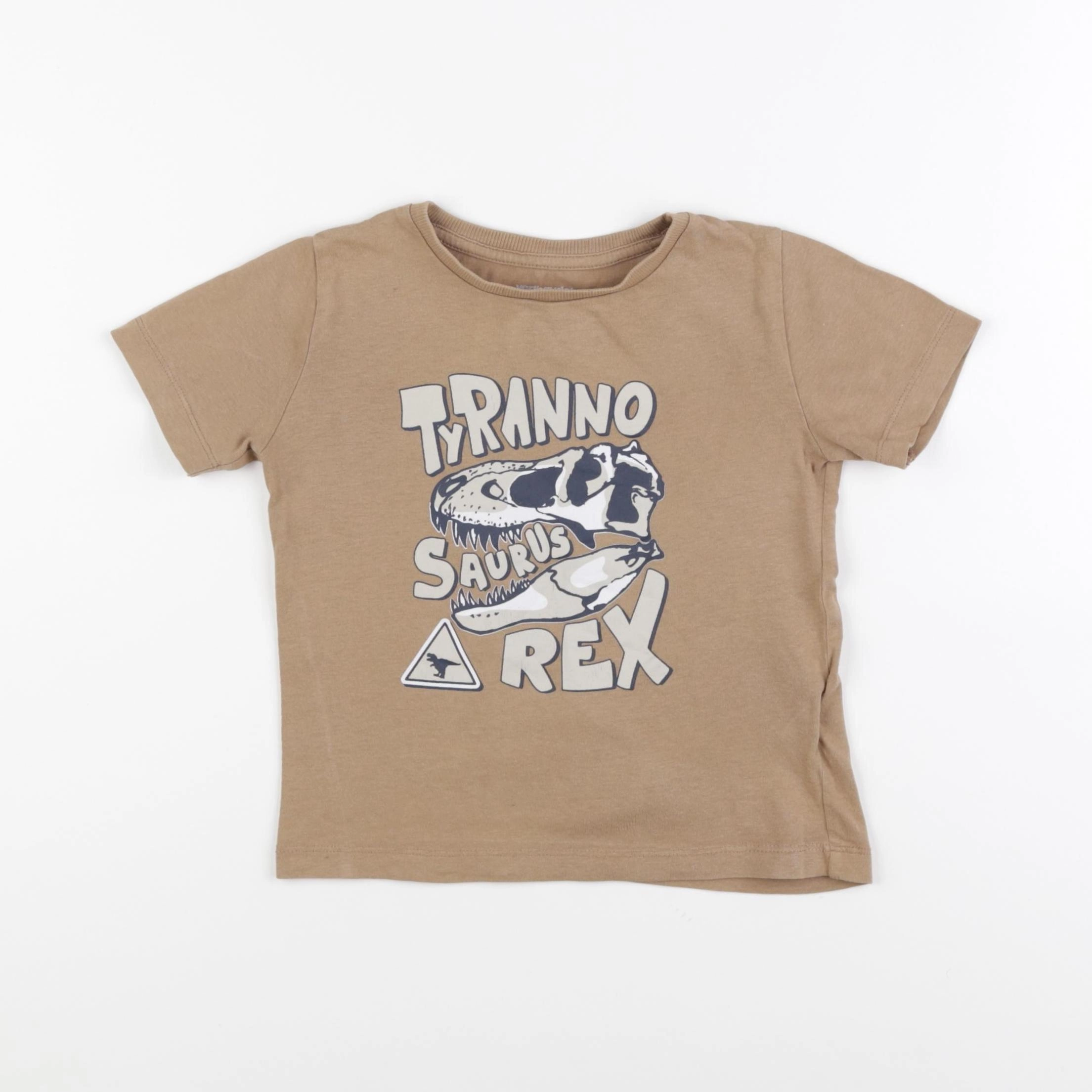 Vertbaudet - tee-shirt marron - 4 ans