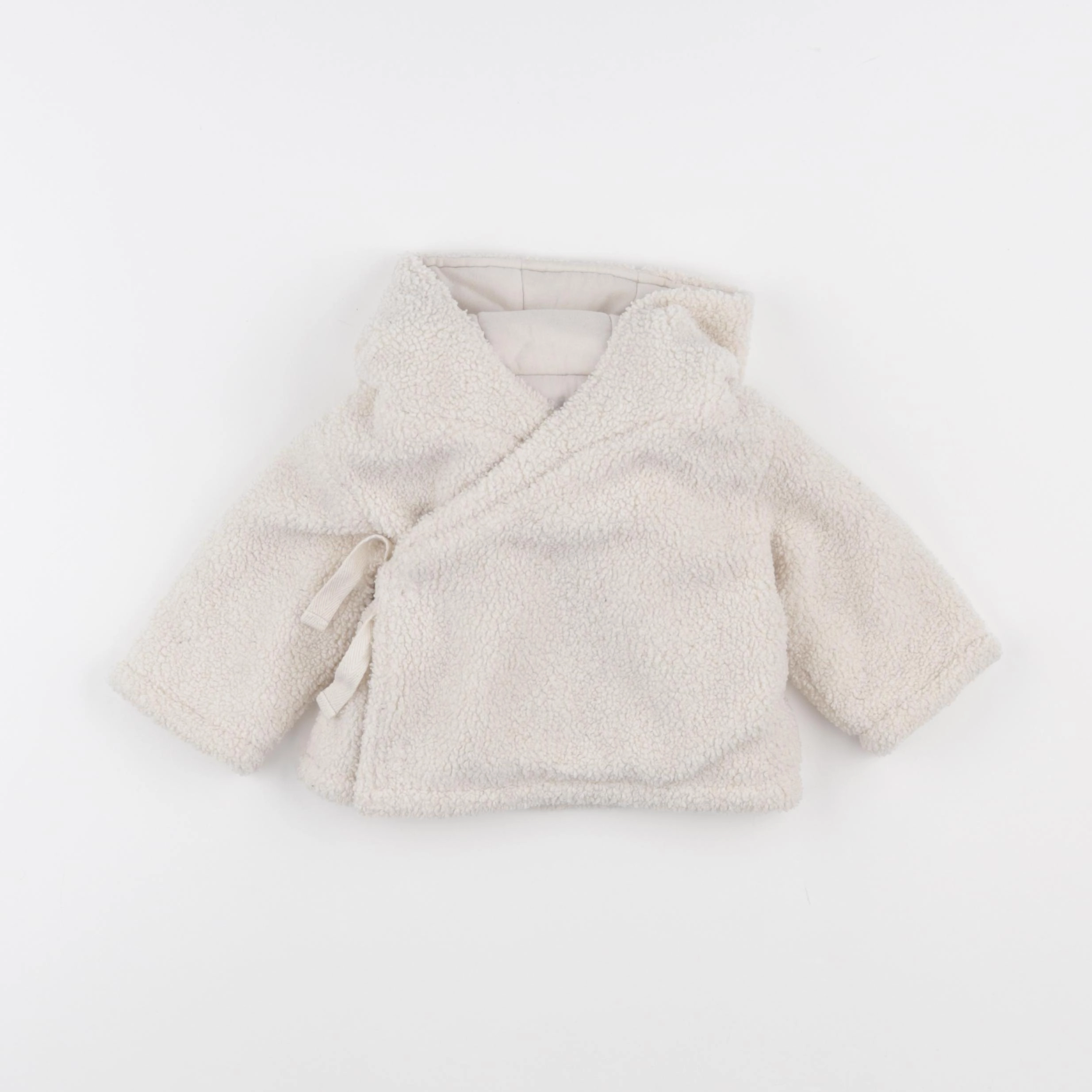 La Redoute - manteau blanc - 3 mois