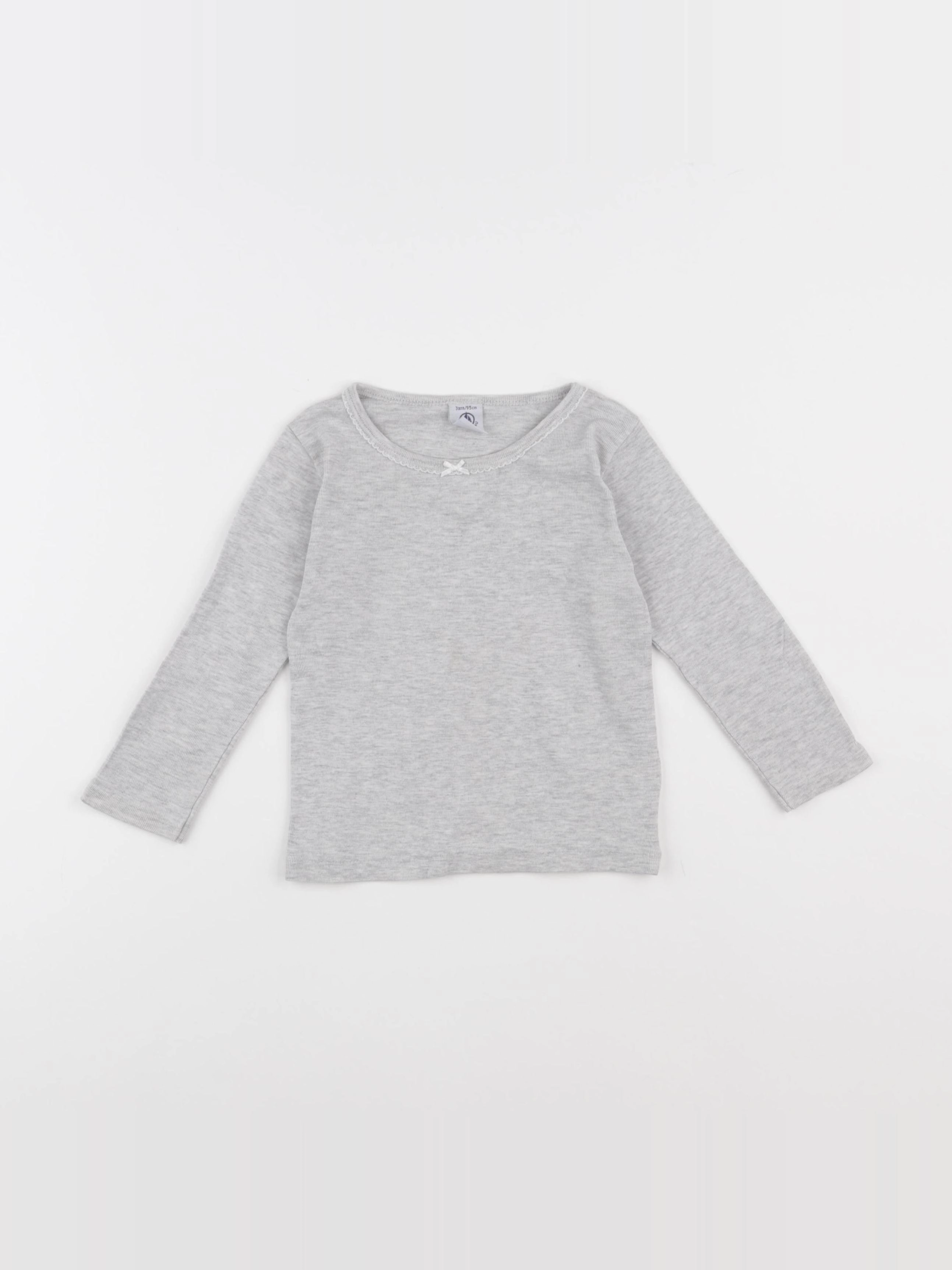 Petit Bateau - maillot de corps gris - 3 ans