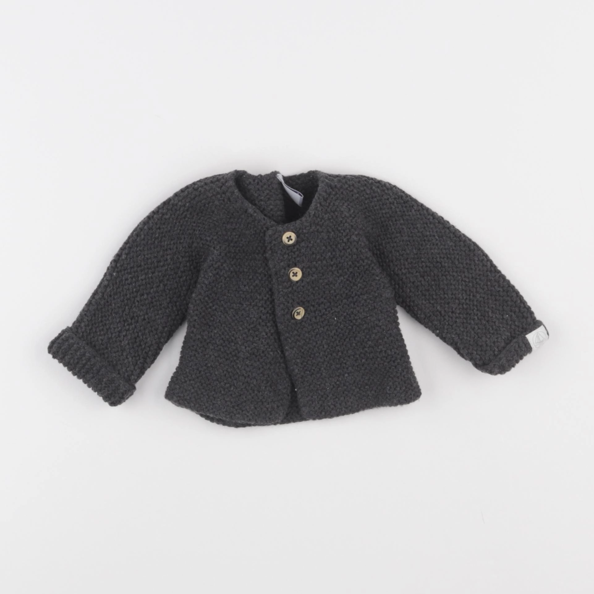 Petit Bateau - gilet gris - 3 mois