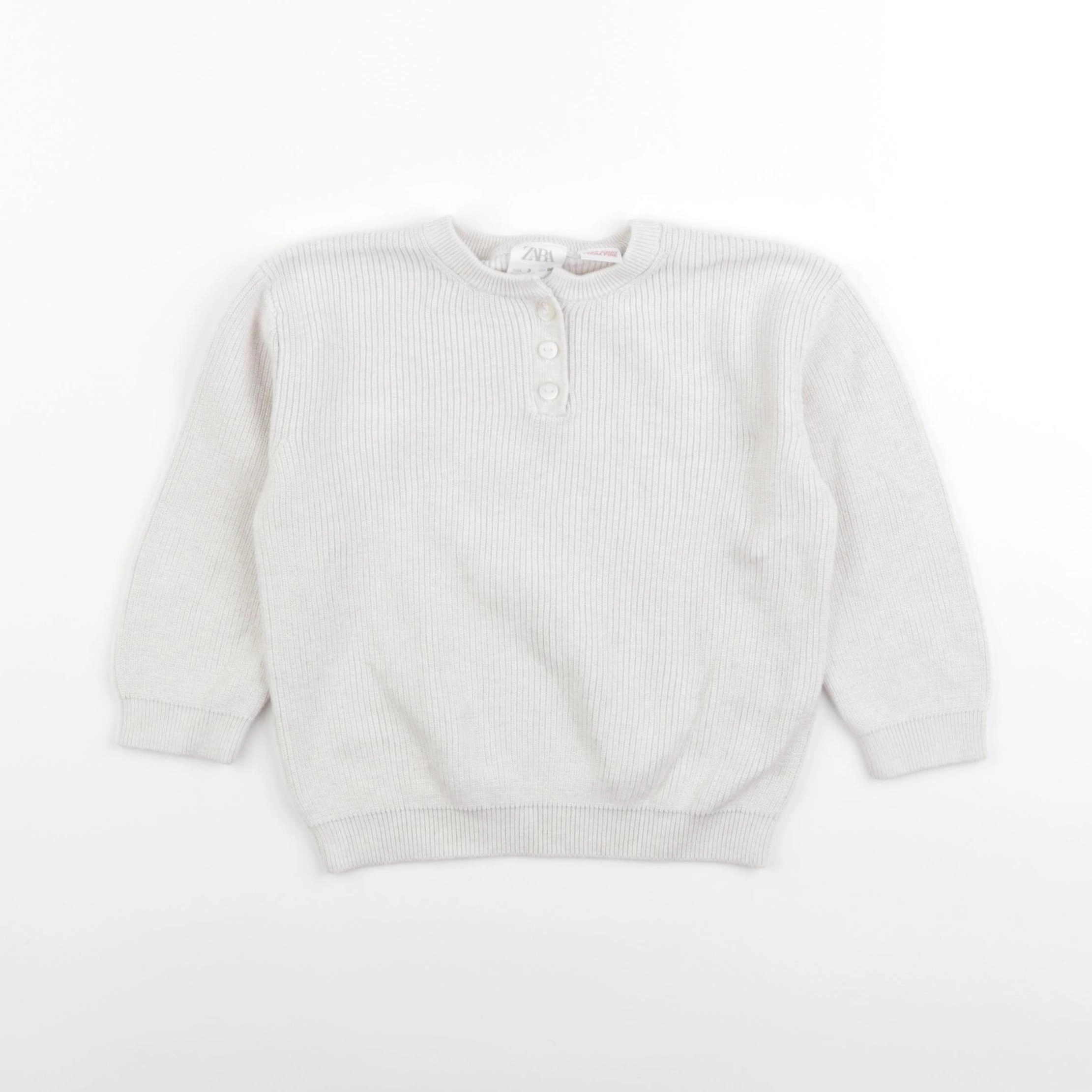 Zara - pull beige - 3 ans