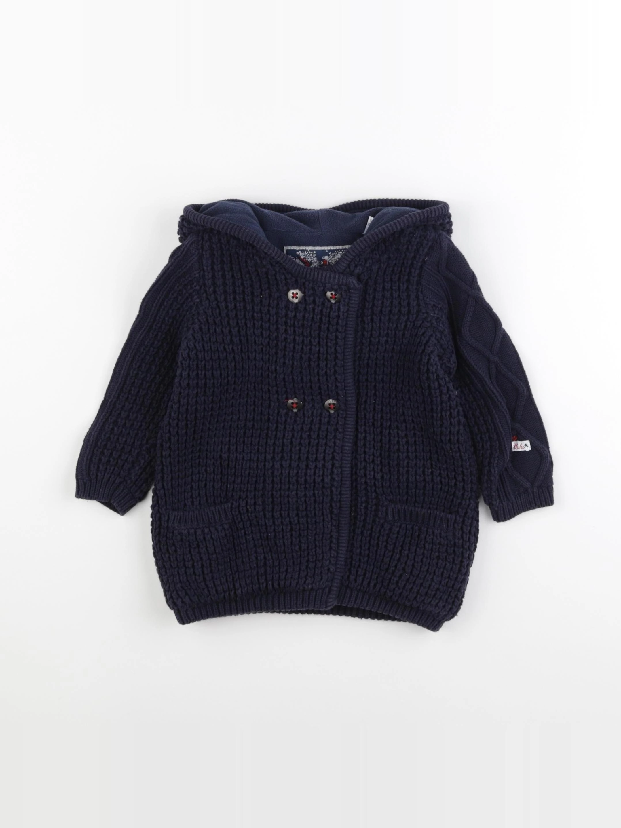 IKKS - gilet bleu - 18 mois