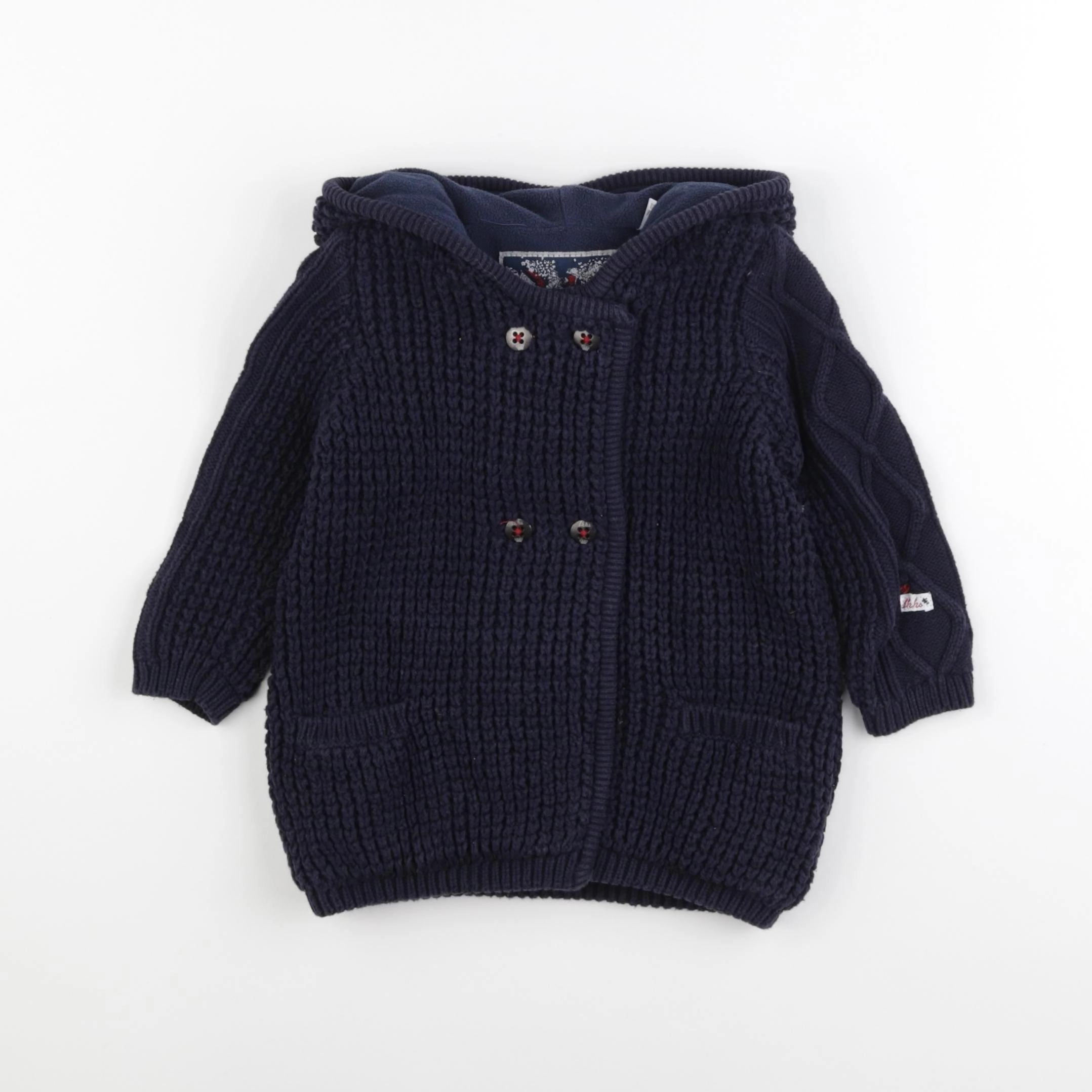 IKKS - gilet bleu - 18 mois