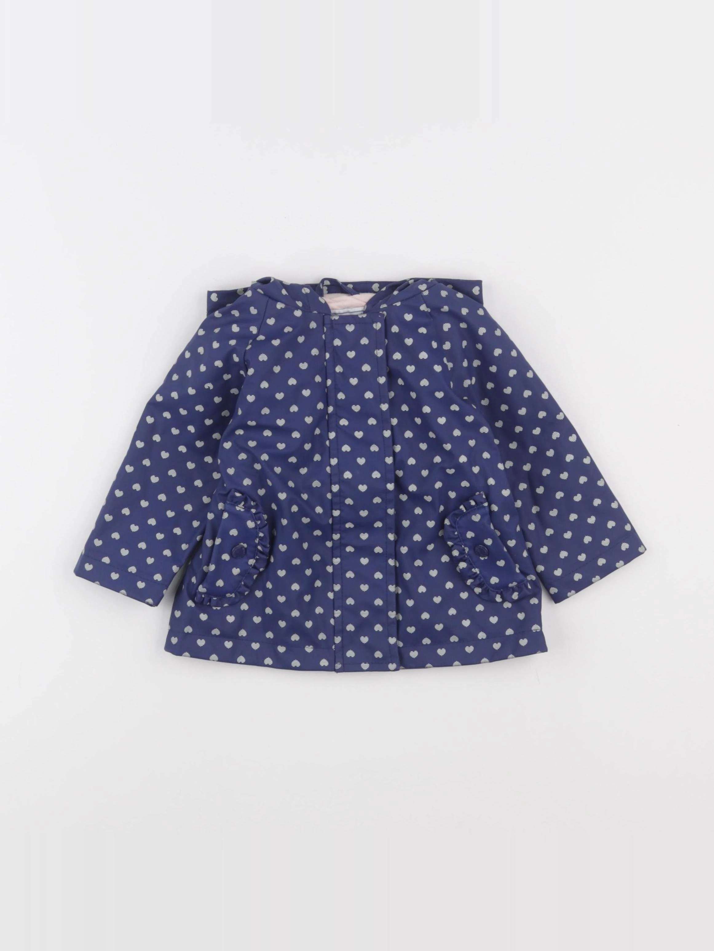 Vertbaudet - imperméable bleu - 9 mois
