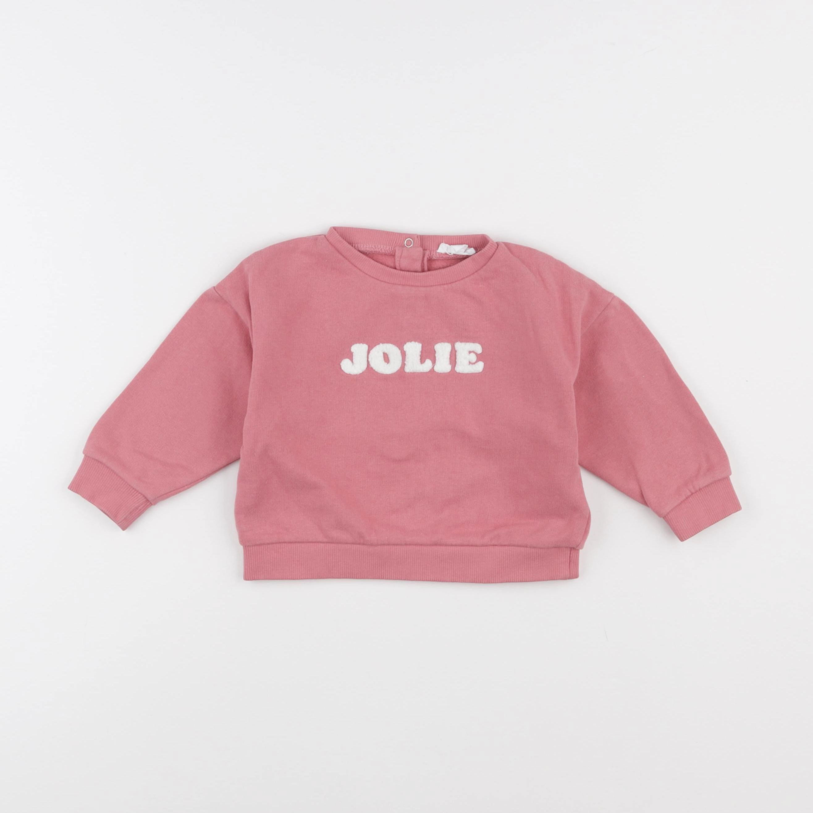 Vertbaudet - sweat rose - 18 mois