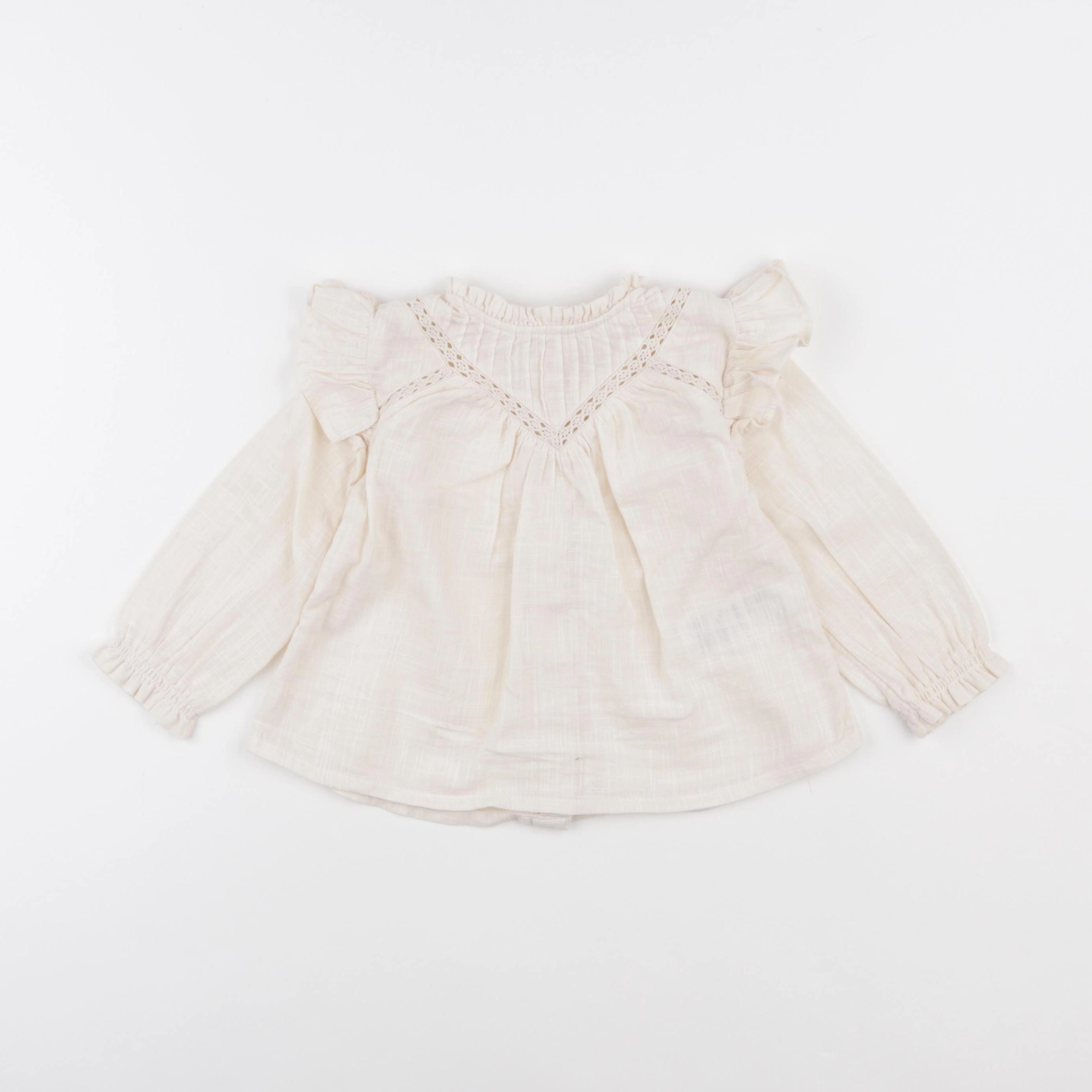 Vertbaudet - blouse beige - 18 mois